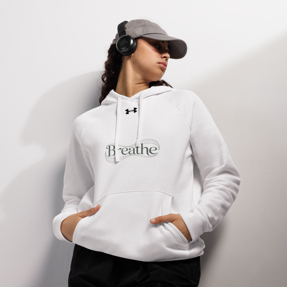 White 'Breathe' Hoodie
