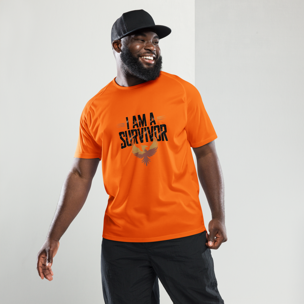 I Am A Survivor Orange T-Shirt