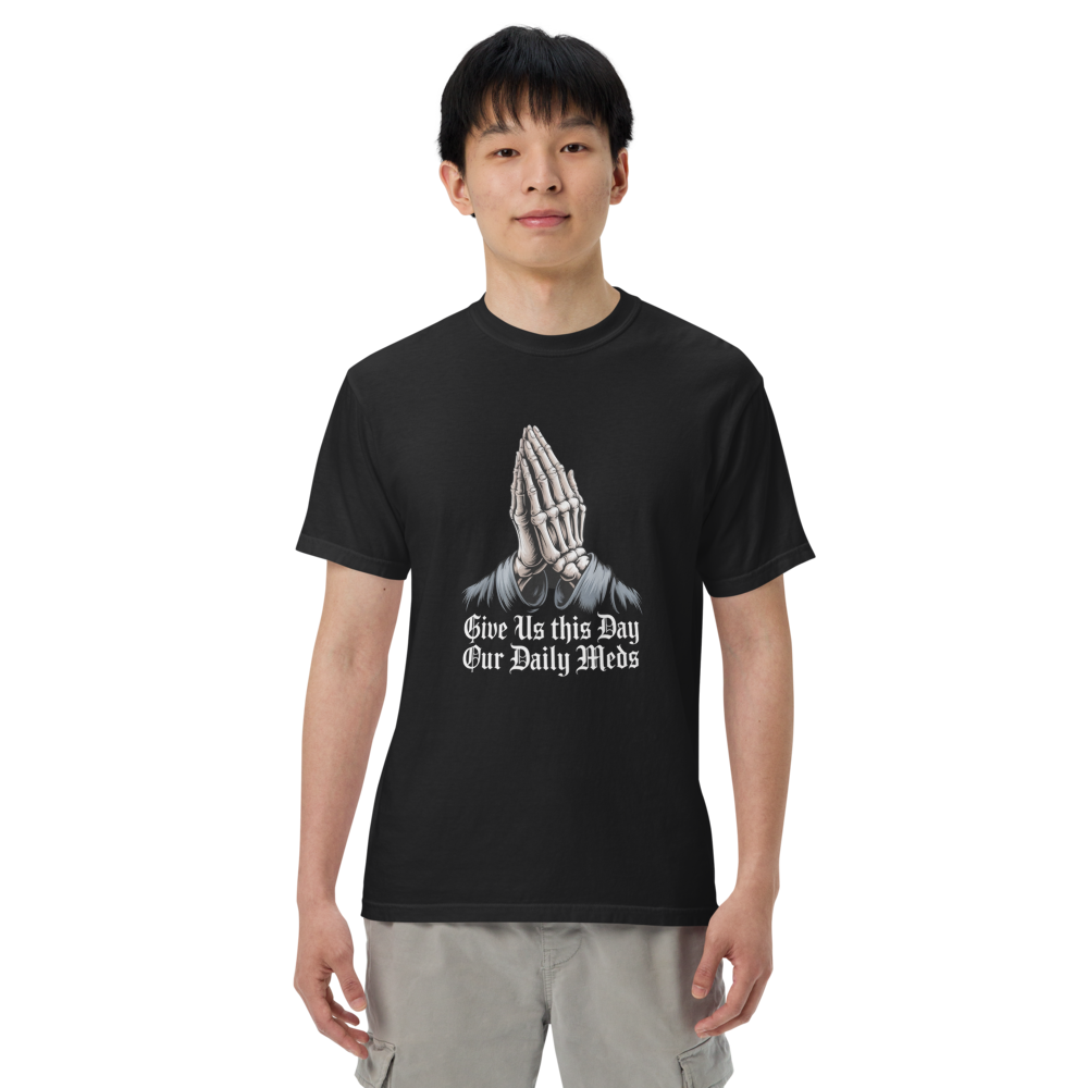 Skeleton Hands Praying Graphic T-Shirt