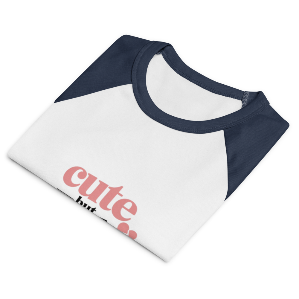 Cute but Psycho Raglan T-Shirt