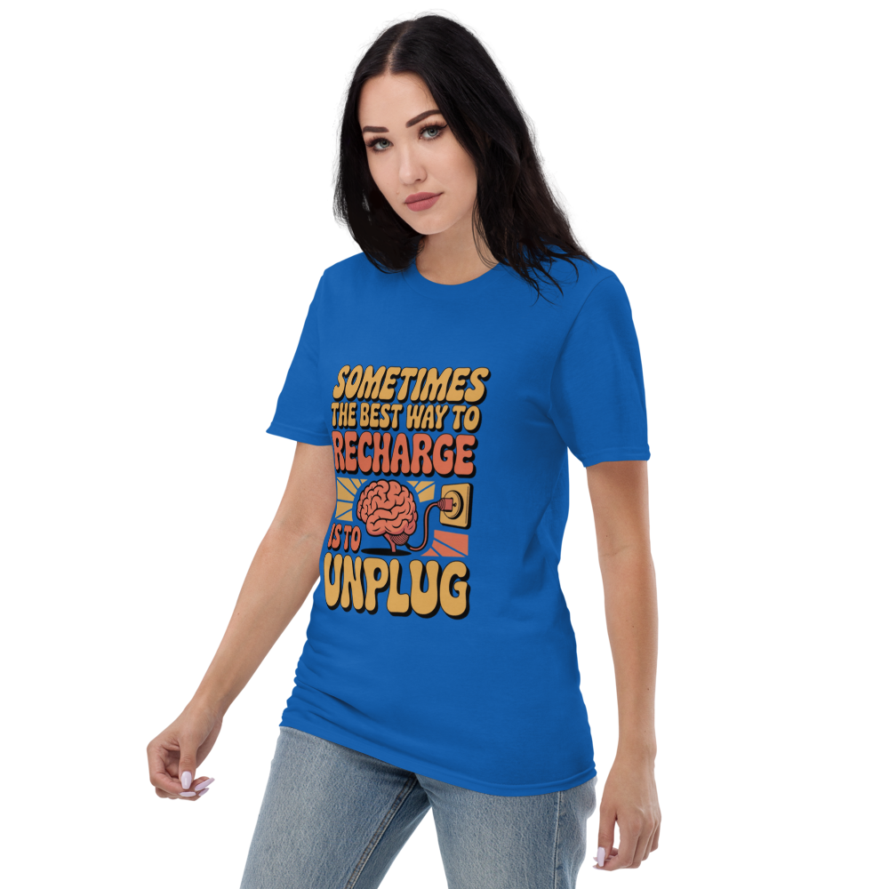 Recharge and Unplug Graphic T-Shirt