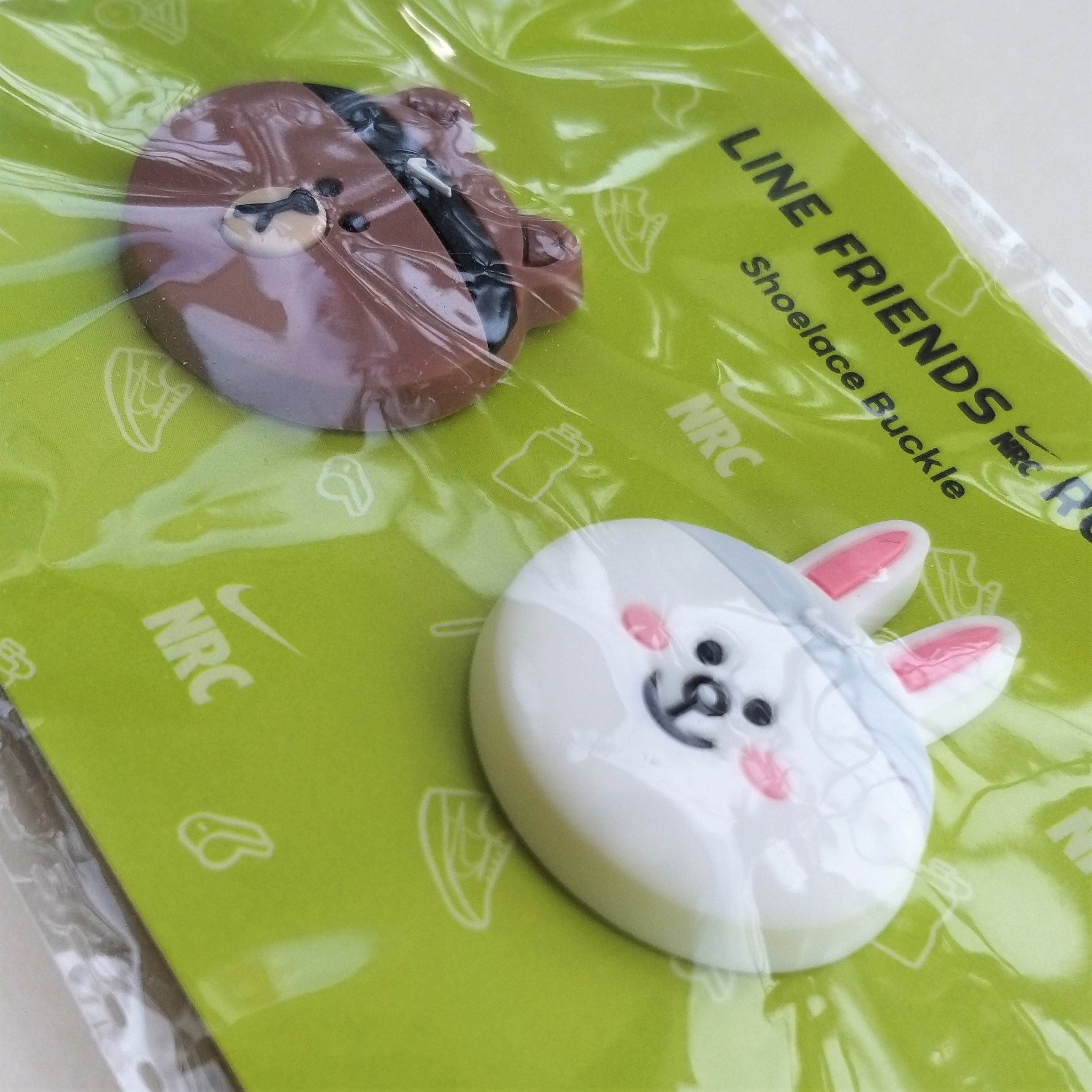 Nike NRC Line Friends Run Shoelace Buckle Set Of 2 - 2021 Hong Kong Exclusive