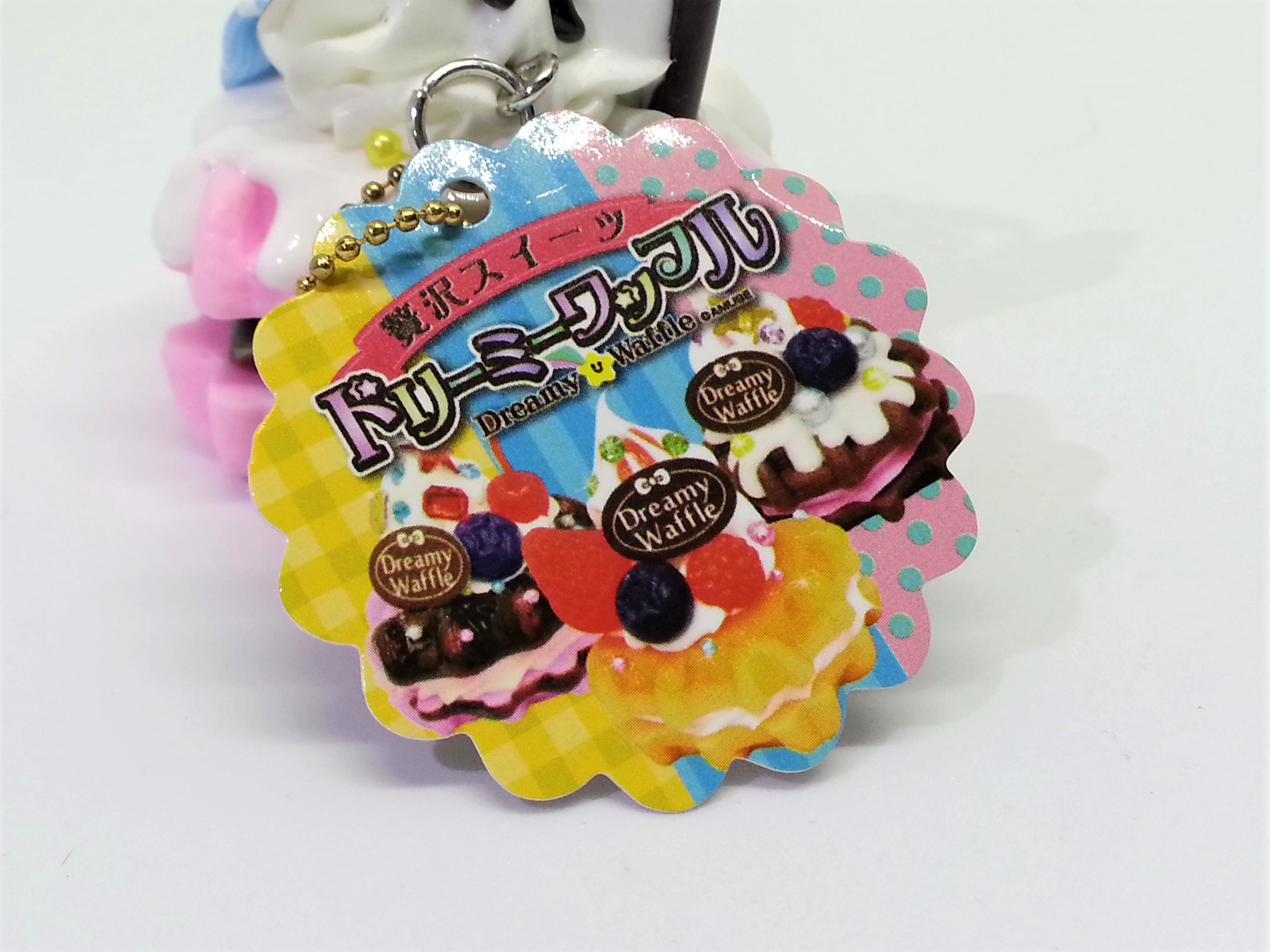 AMUSE Luxury Sweets Dreamy Waffle Bag Charm / Keychain - 2000s From Japan