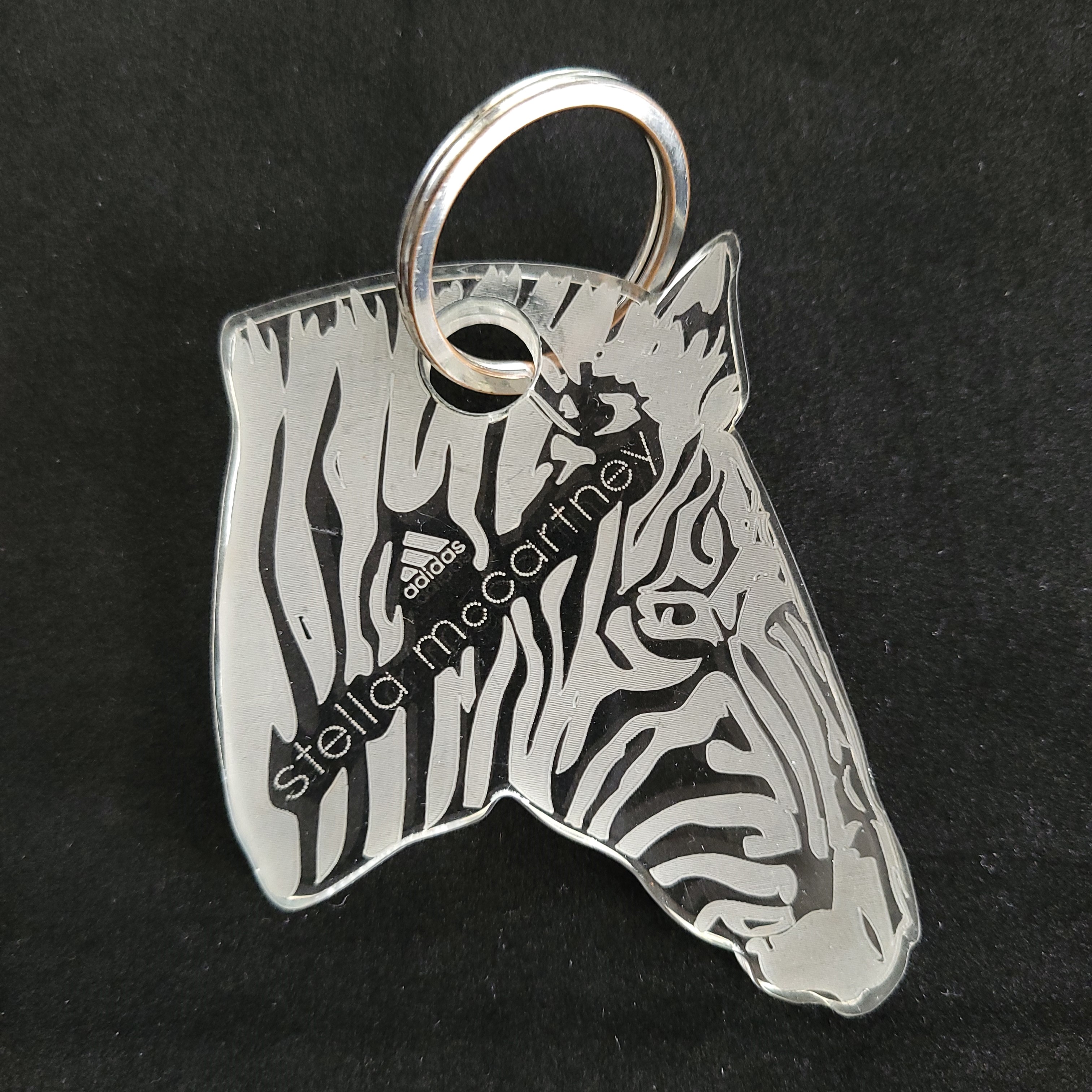 Adidas x Stella McCartney Zebra Acrylic Keychain Key Holder