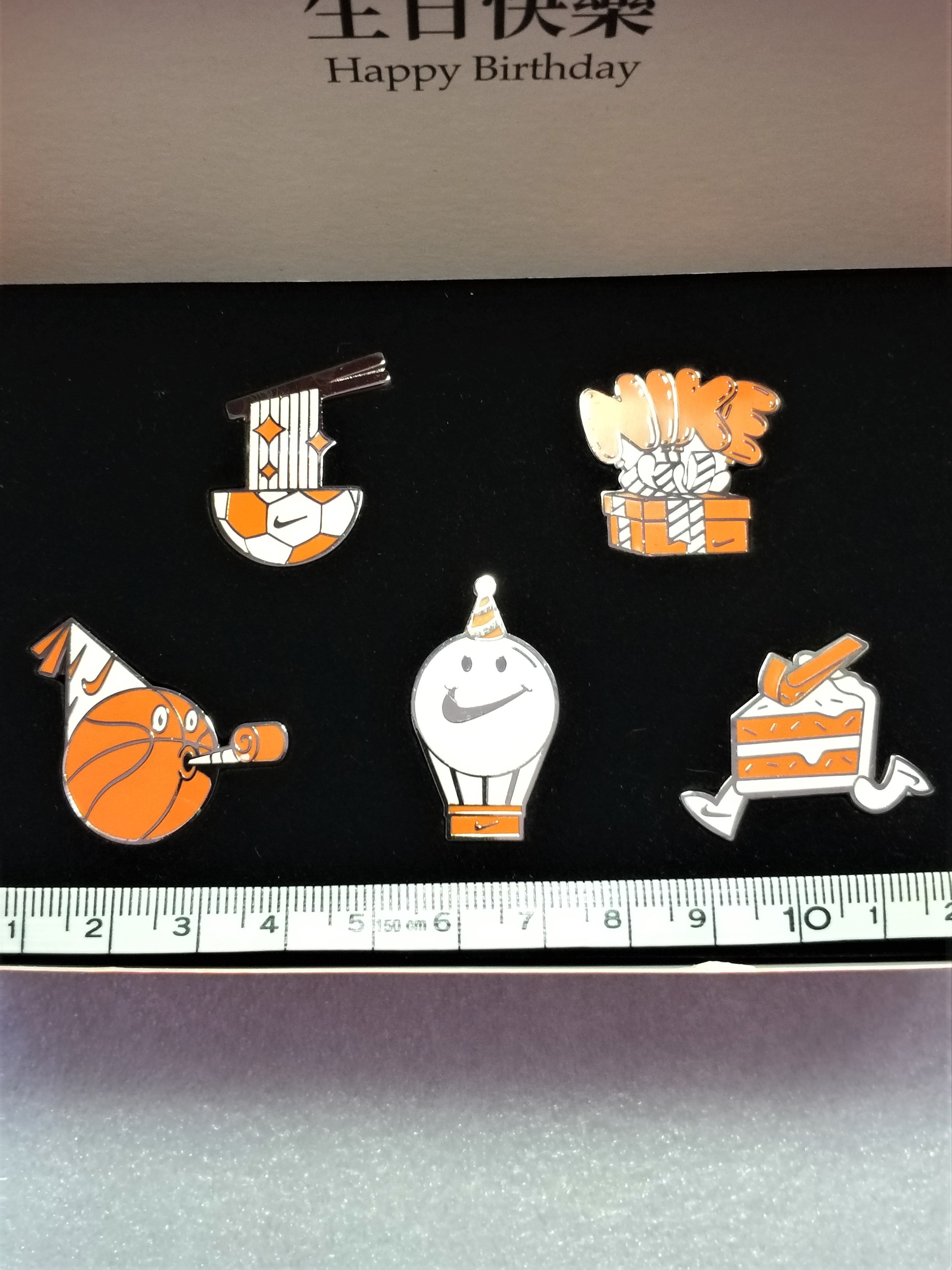 Nike Birthday Pack Pin Badge Set Of 5 - 2022 Hong Kong Exclusive
