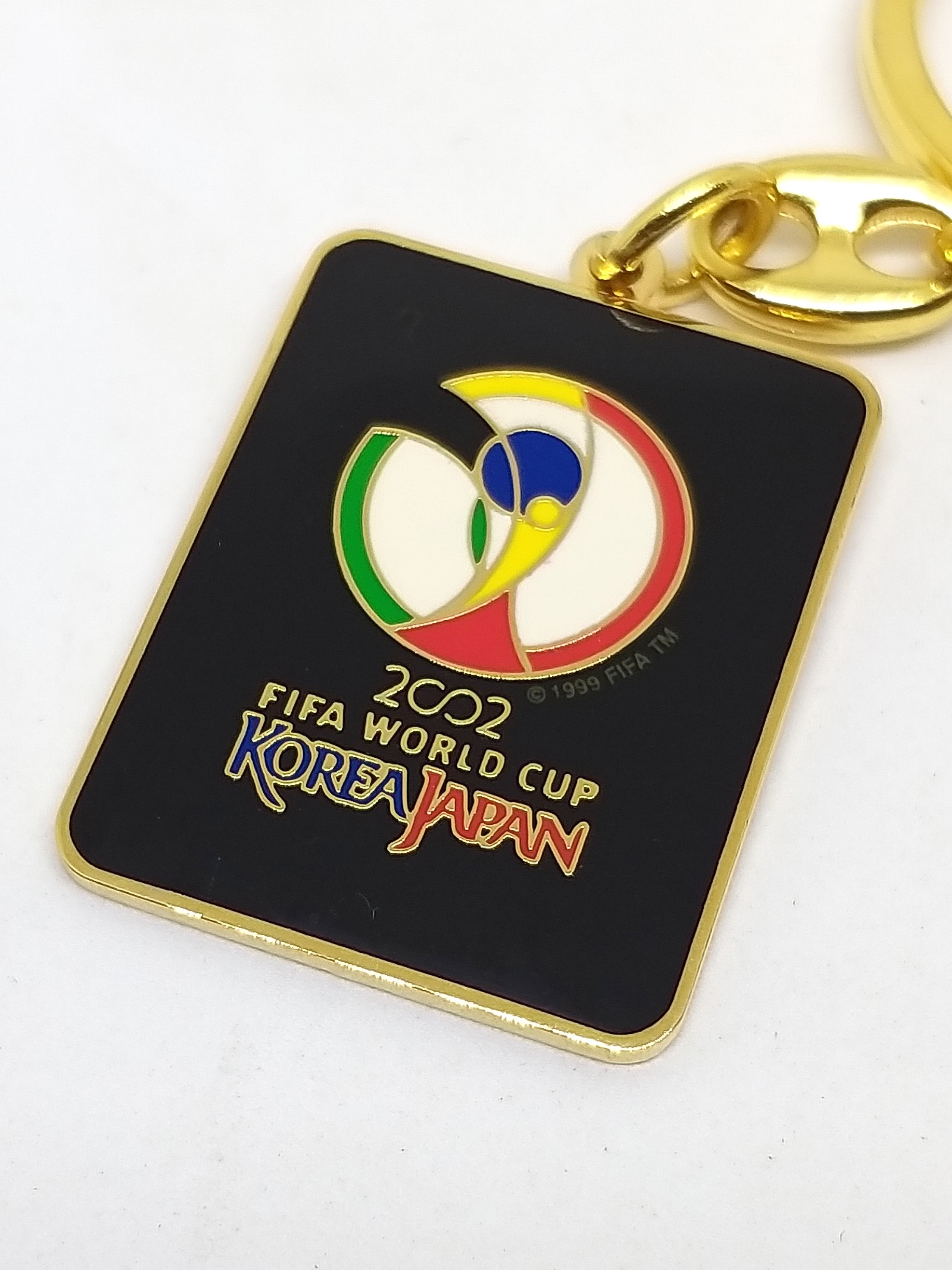 2002 Fifa World Cup Korea Japan Logo Metal Keychain Key Ring Unused