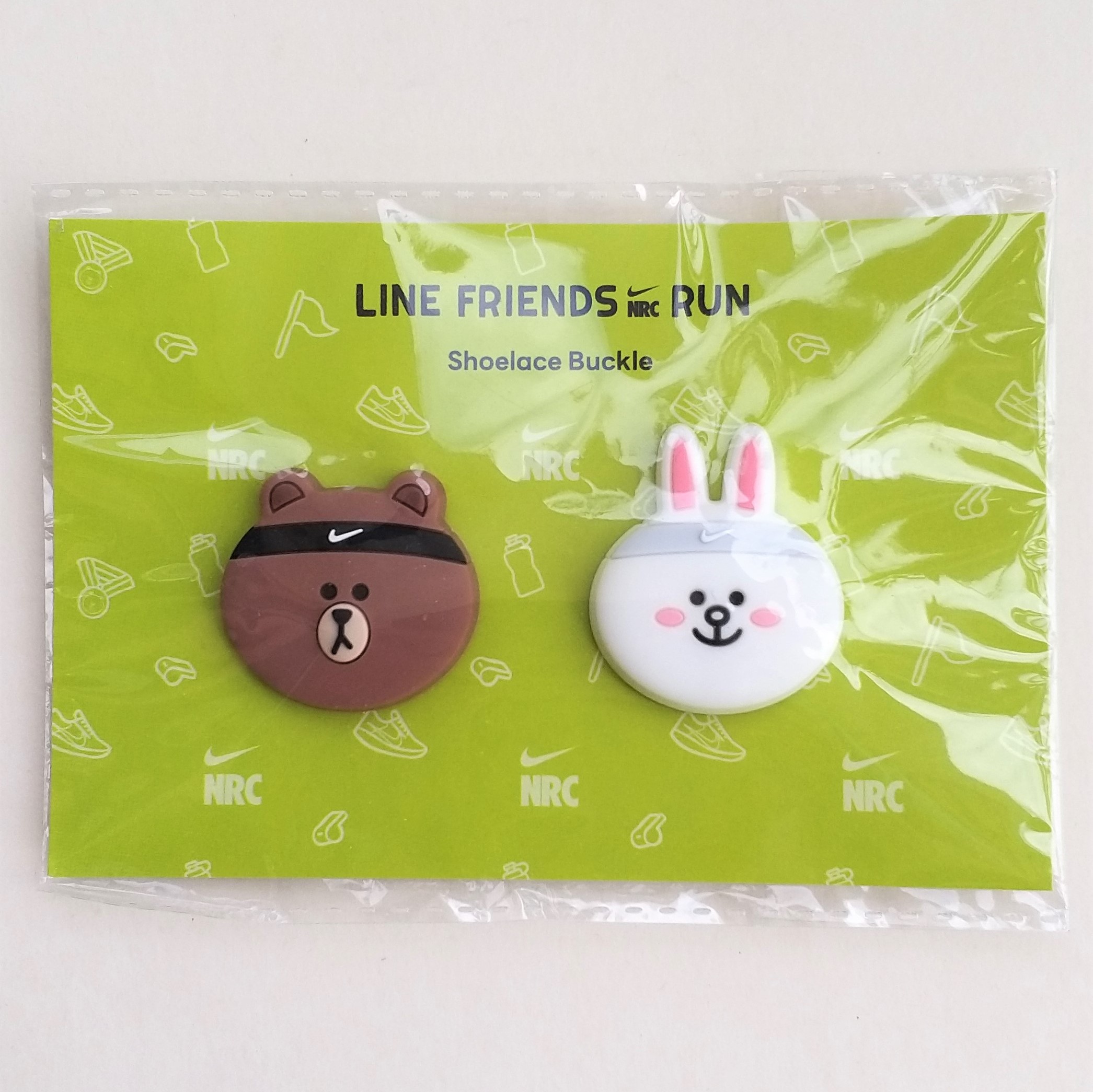 Nike NRC Line Friends Run Shoelace Buckle Set Of 2 - 2021 Hong Kong Exclusive