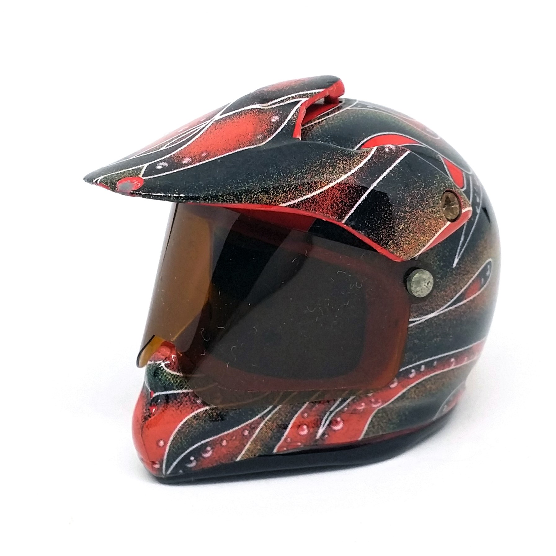 Coca Cola Mini Metal Racing Helmet Clock - 2001 Tested Works