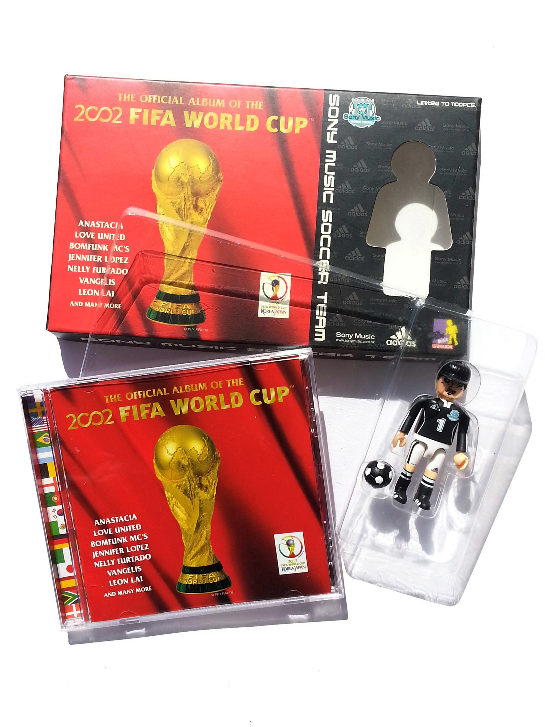  Adidas x Sony Music 2002 Fifa World Cup CD Album w/ Mini Figure (Bk) Limited To 1100
