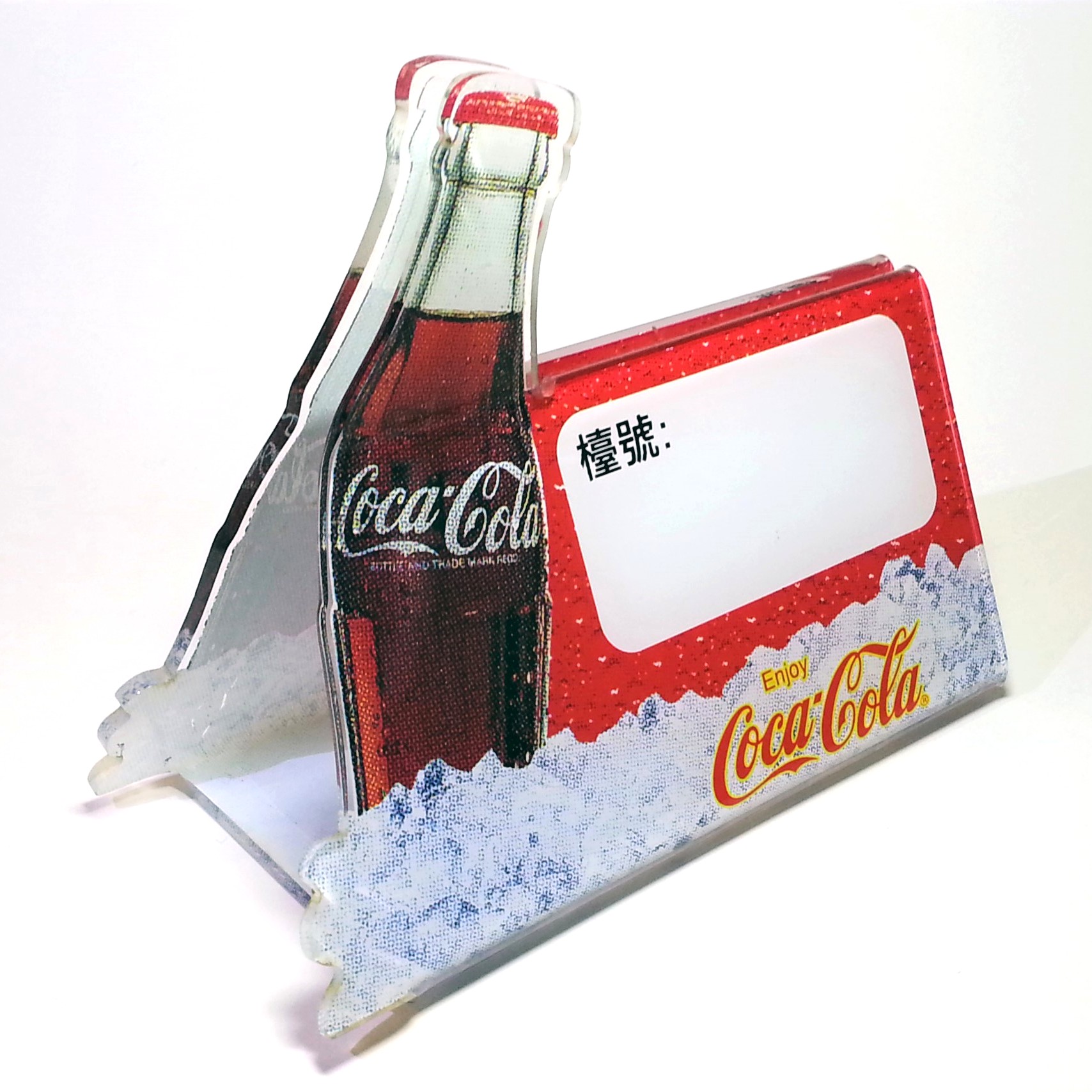 Coca Cola Acrylic Restaurant Table Menu Holder Stand - Rare & Vintage