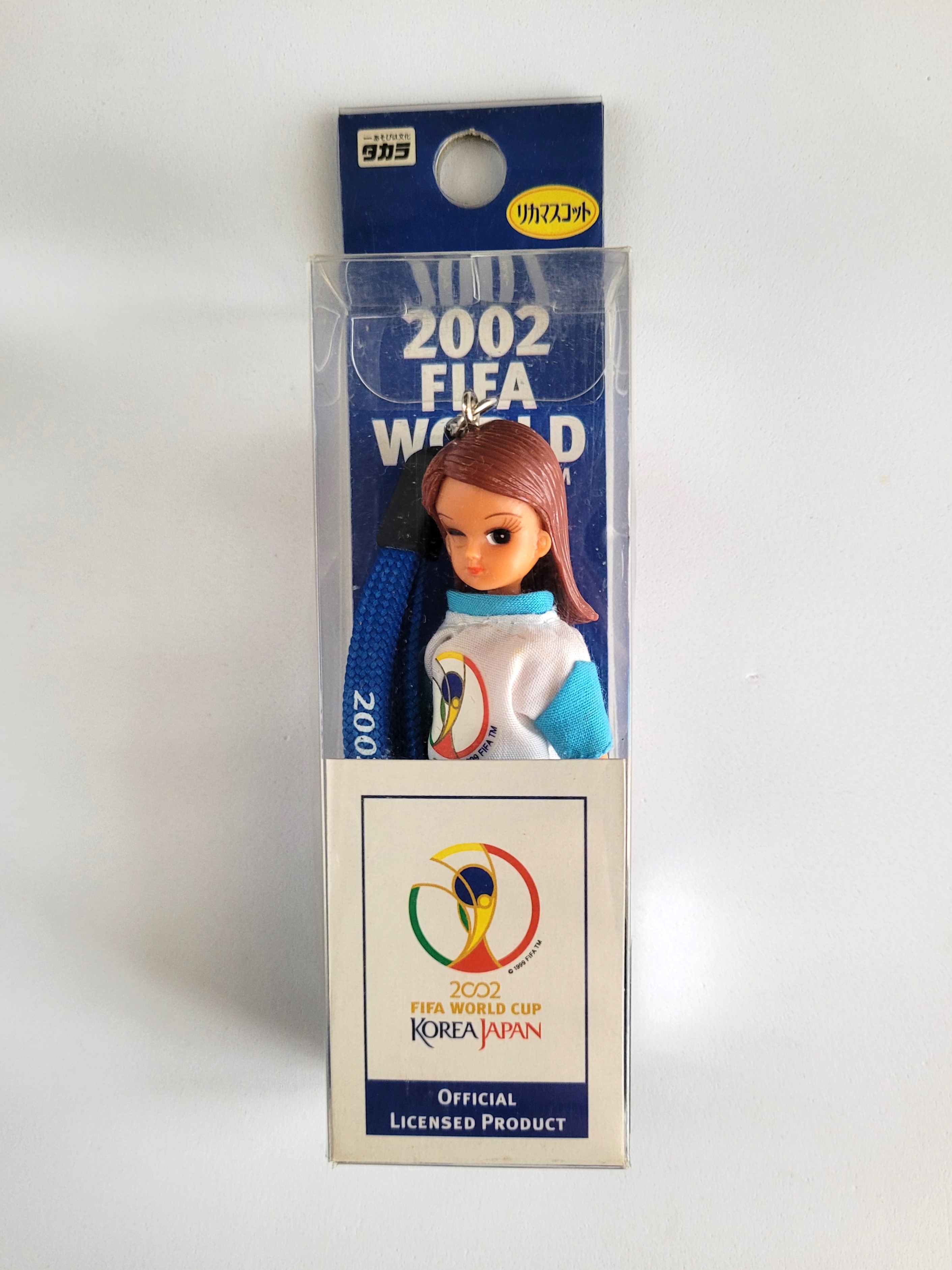 2002 Fifa World Cup Korea Japan Licca-chan Phone Charm Strap Keychain