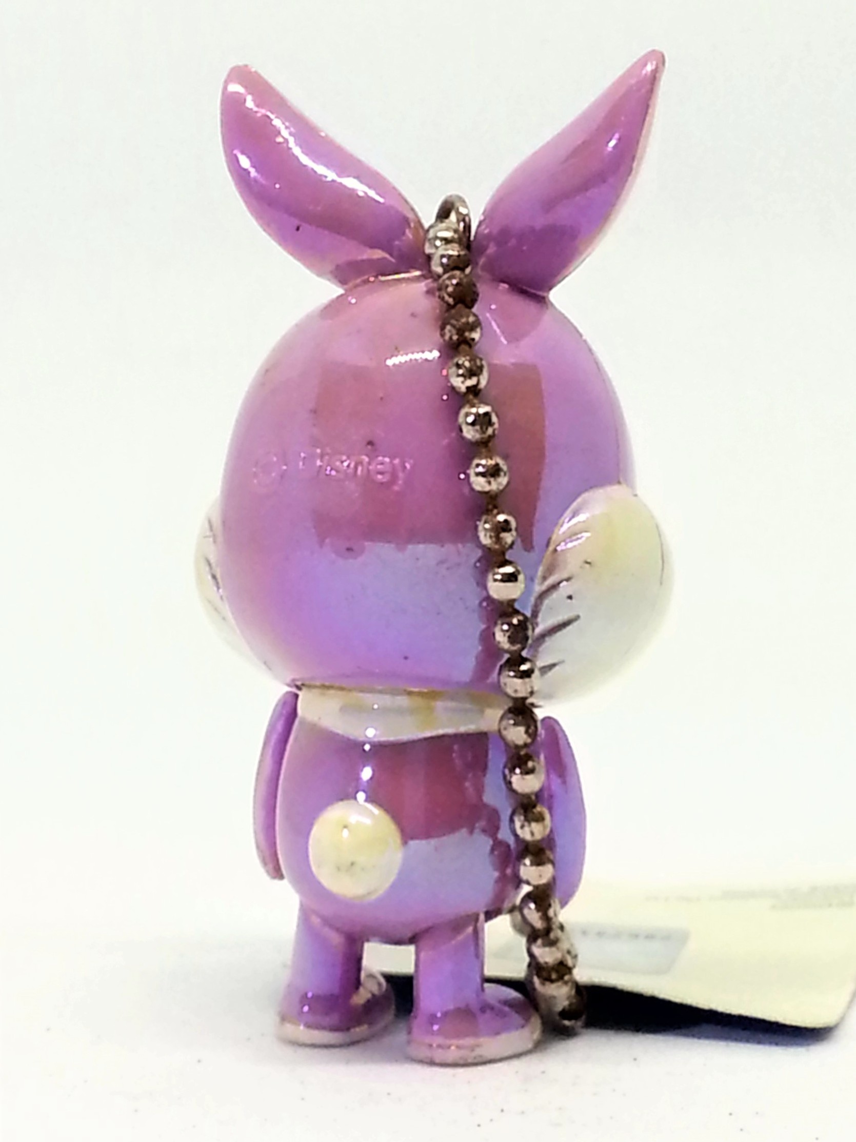 Disney Bambi Miss Bunny Iridescent Jointed Figure Charm Keychain - 2000s From Japan