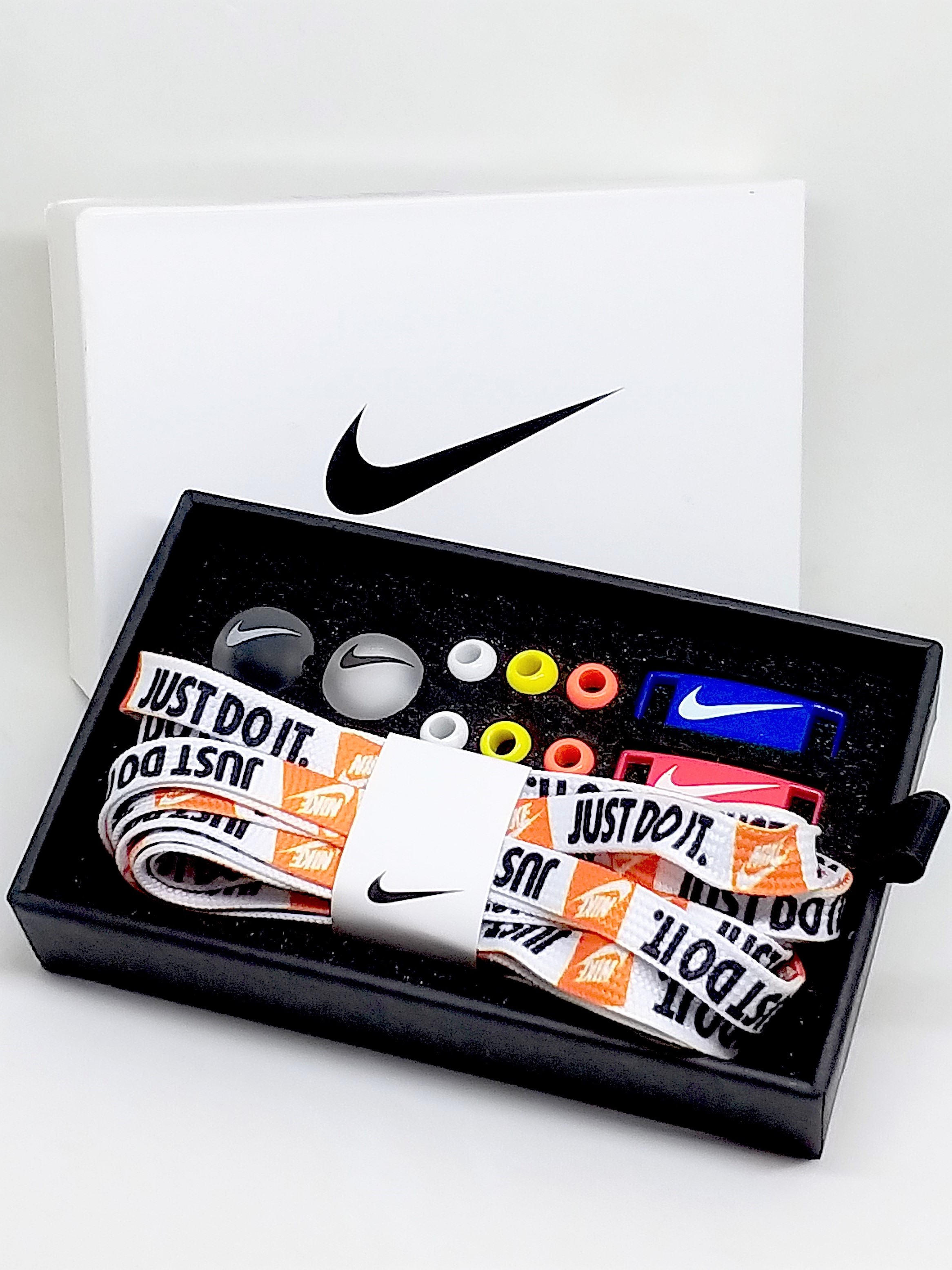 NIKE JUST DO IT Shoelaces w/ Lace Locks Charms Set - 2021 New In Box