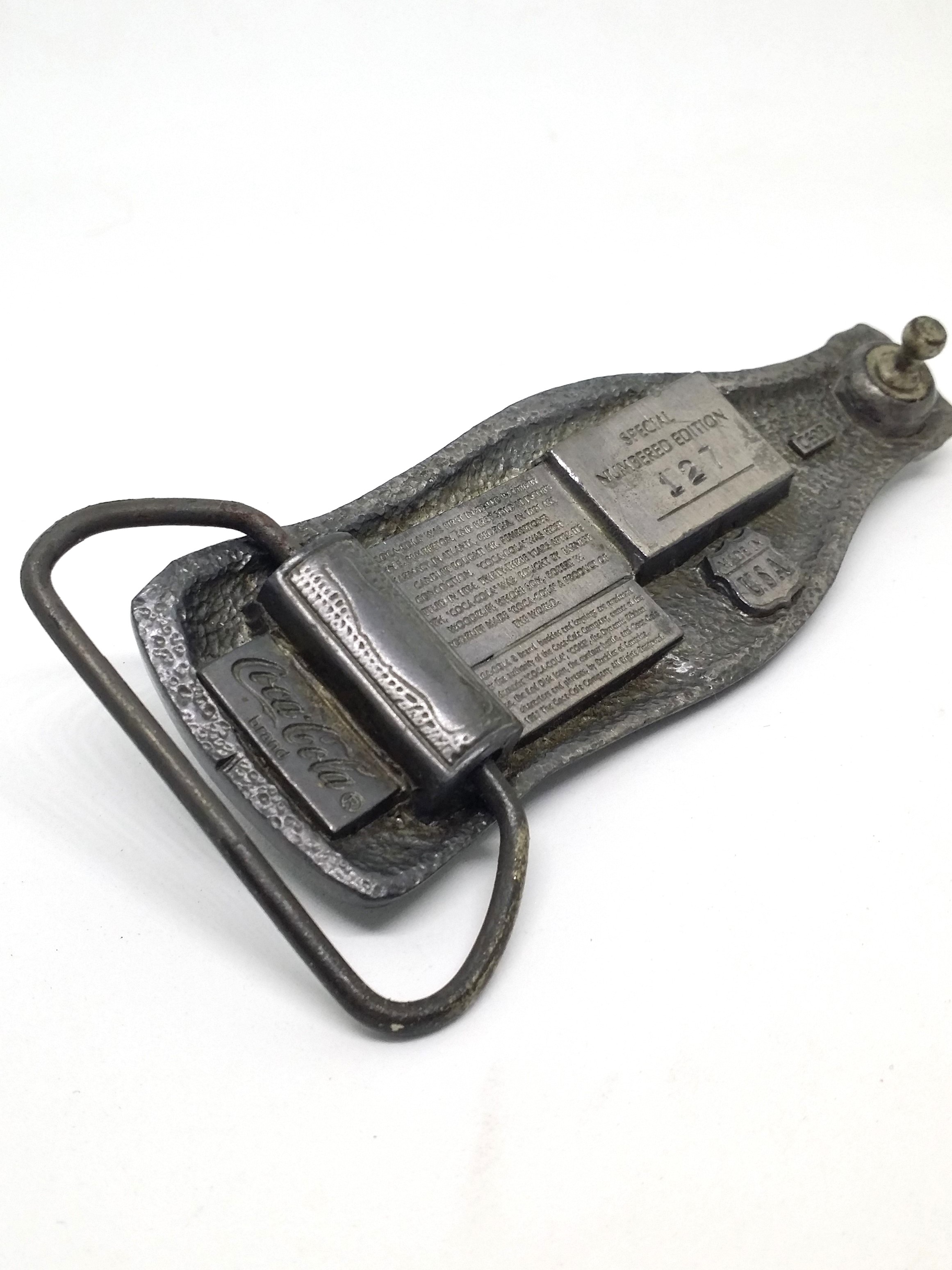Coca Cola Belt Buckle (Bottle Shape) - 1990s Coca-Cola Special Numbered Edition