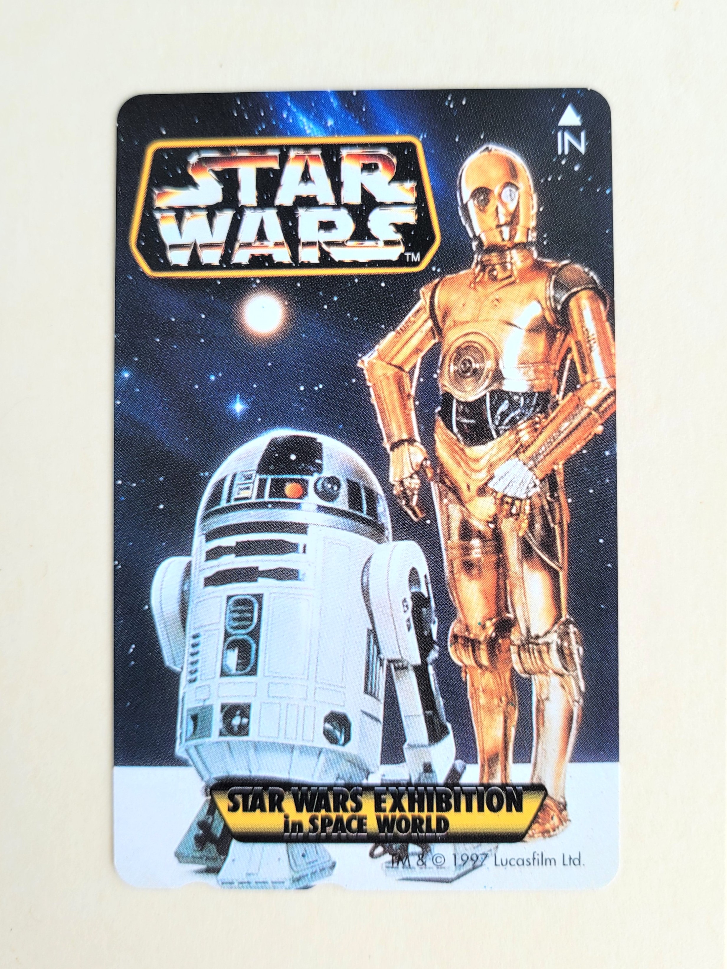  Star Wars Exhibition in Space World (R2-D2 & C-3PO) Telephone Card - 1997 Japan NTT
