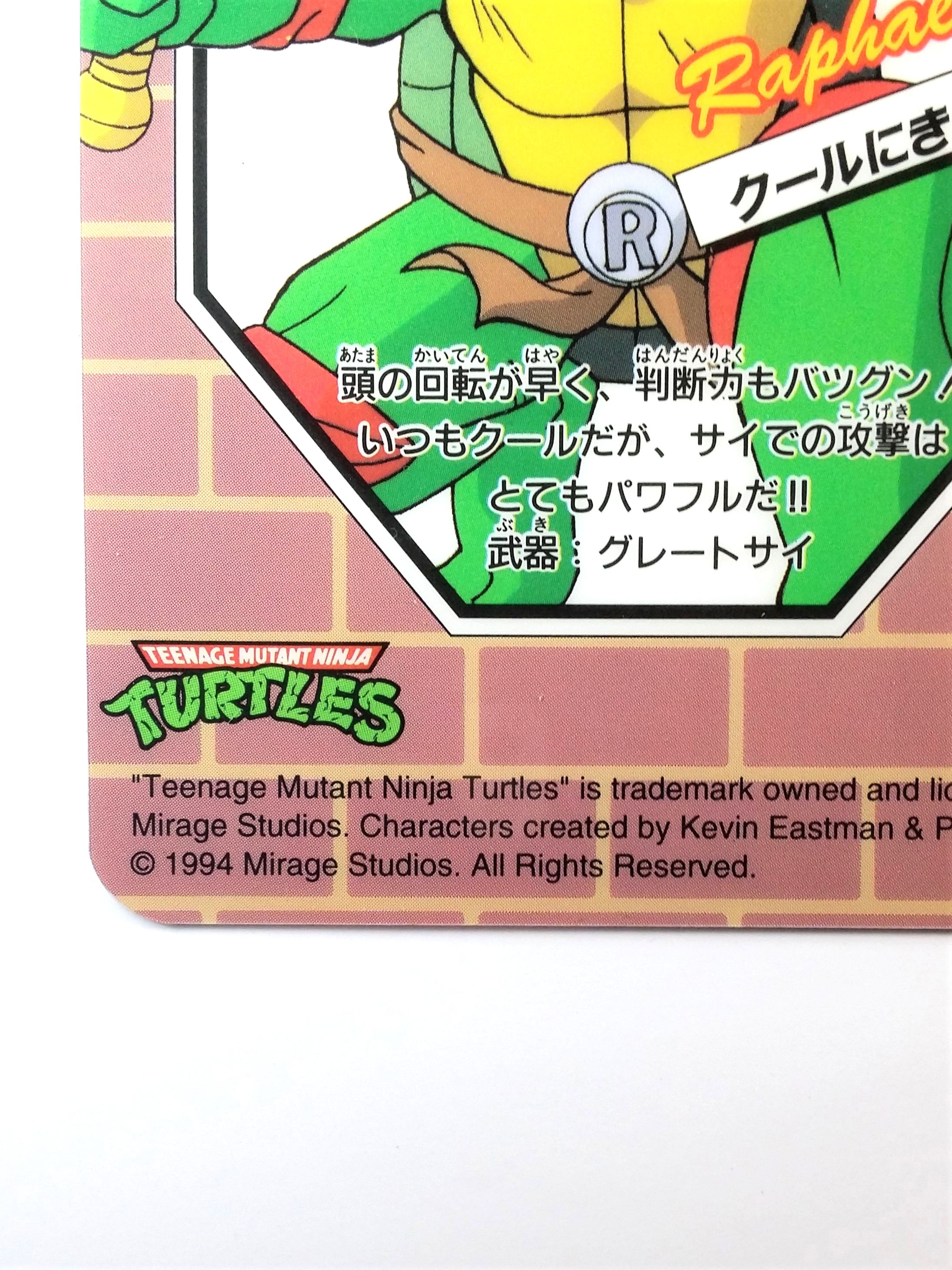 Teenage Mutant NINJA TURTLES Double Sided Pencil Board Shitajiki - 1994 Showa Note