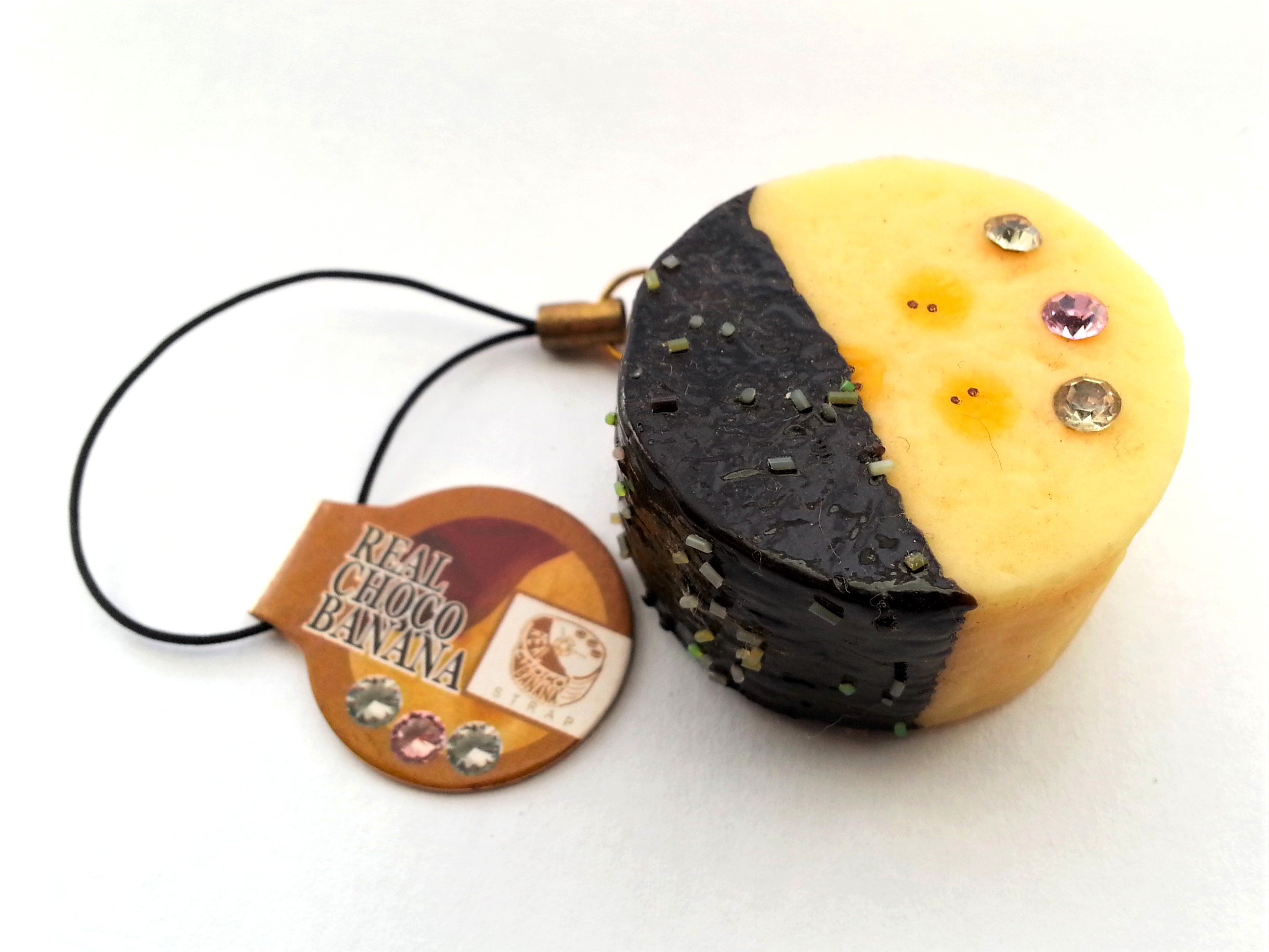 AMUSE Real Choco Banana Strap Bag Charm / Keychain - 2000s Form Japan