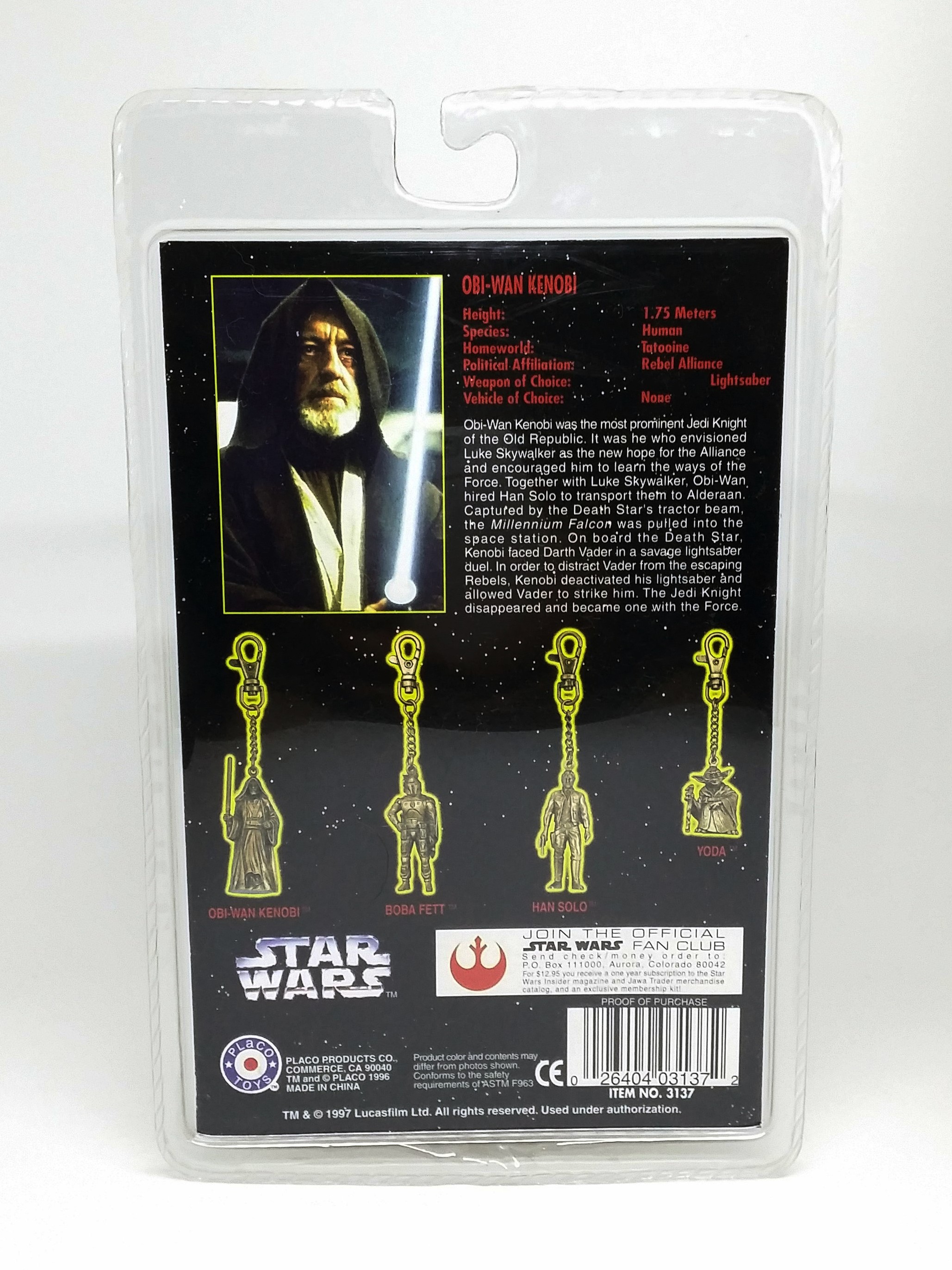 Star Wars "Die Cast Metal Key chain" - 1997 Factory Sealed