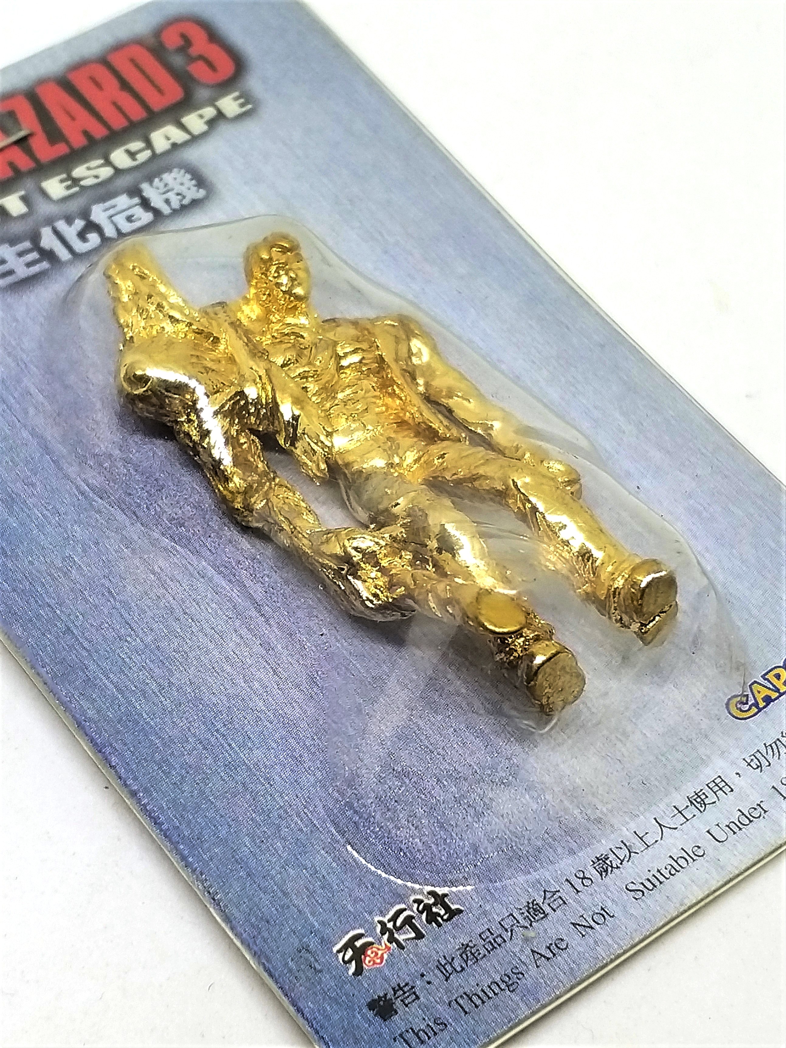 BIOHAZARD 3 William Birkin G1 Metal Figures (Gold / Silver) - 1999 Capcom Resident Evil Hong Kong Comics