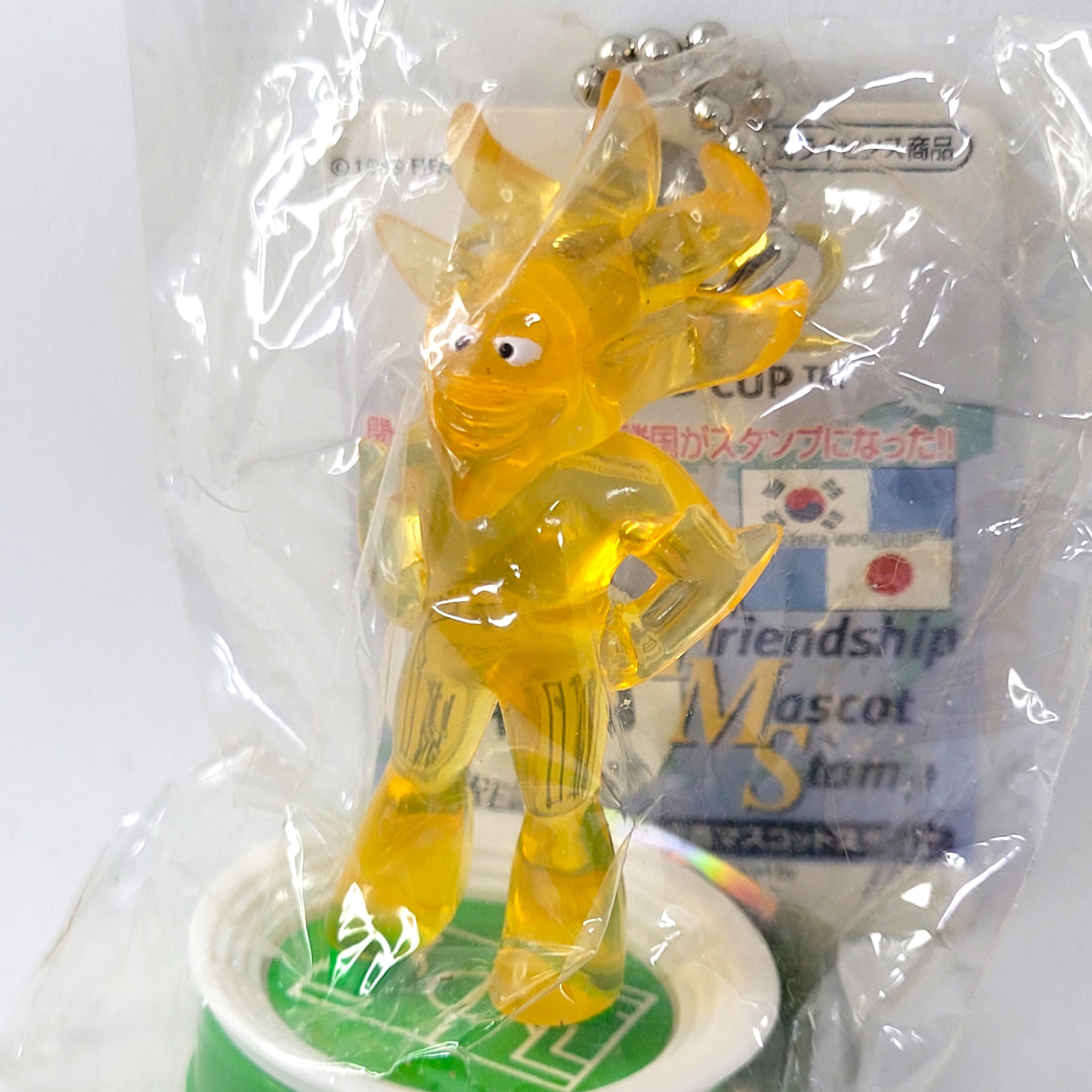 2002 Fifa World Cup Korea Japan Mascot ATO Clear Figure Stamp Keychains