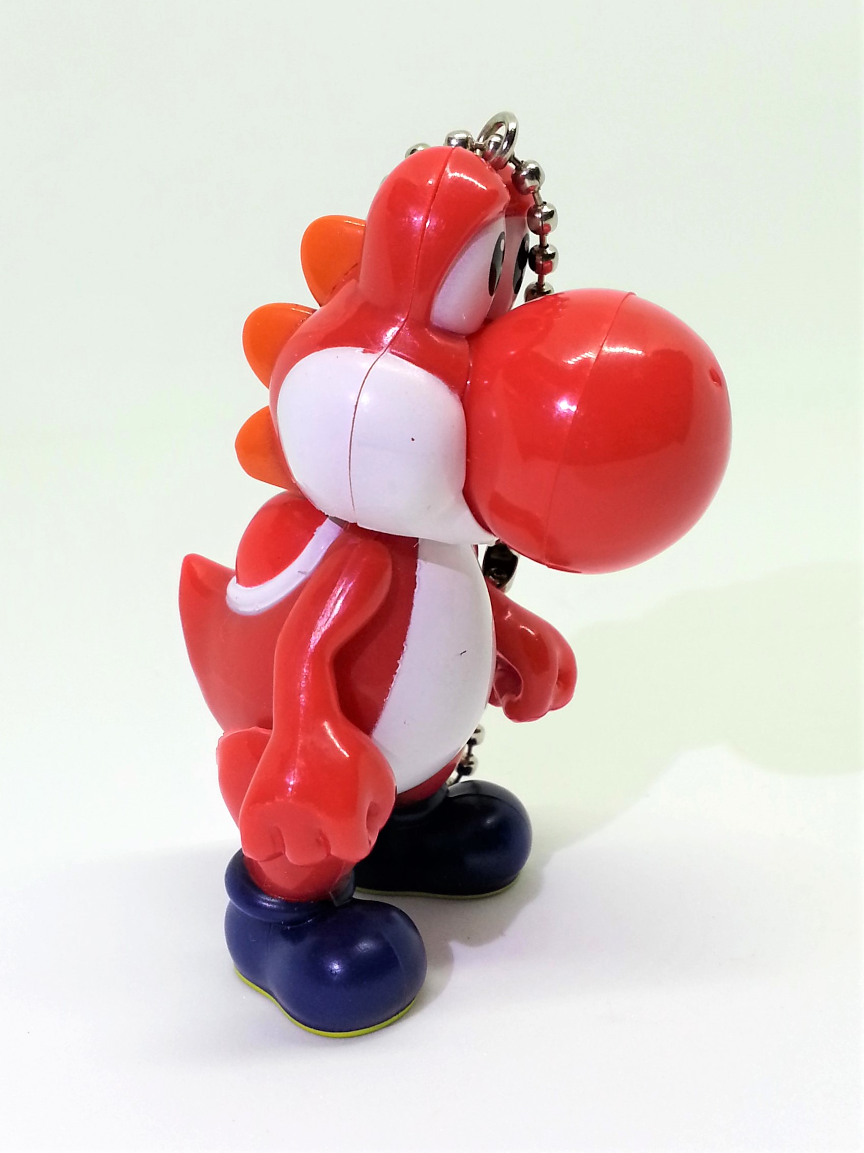 Super Mario Bros. YOSHI Jointed Figure Charm Keychain - 2000s From Japan
