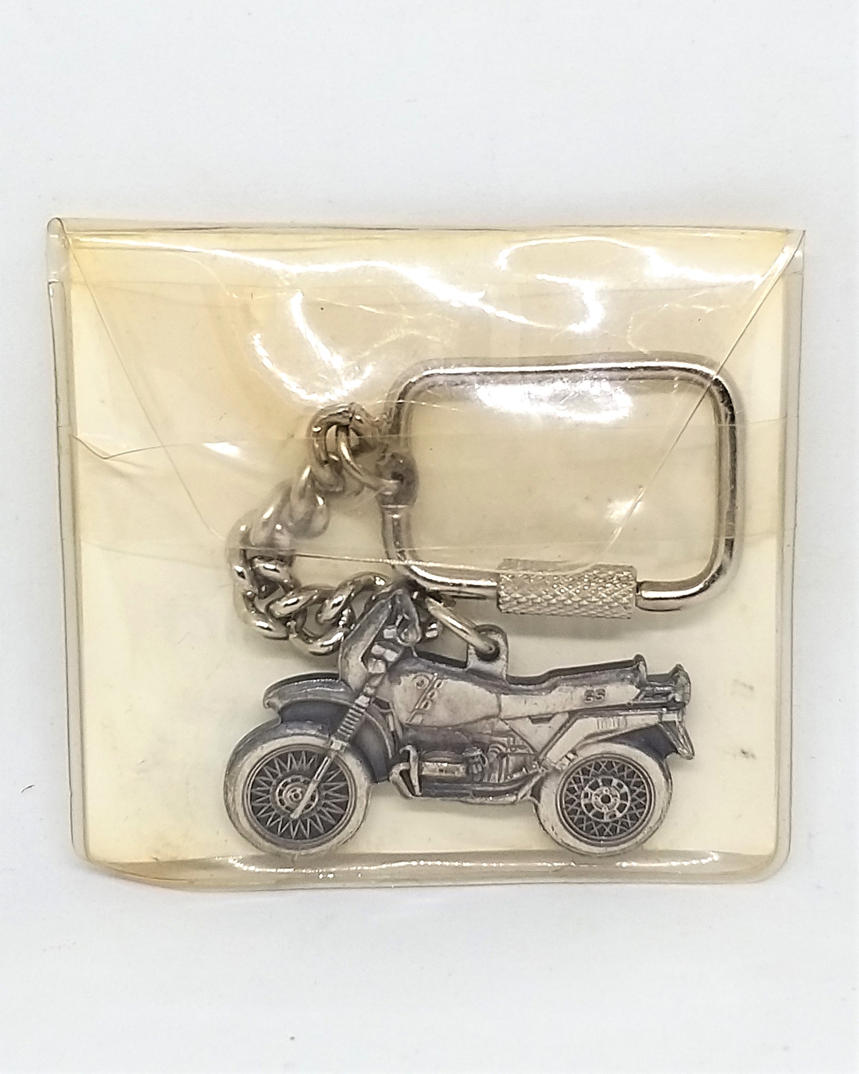 1988 BMW R100GS Motorcycle Metal Keychain Key Ring - Vintage & Rare