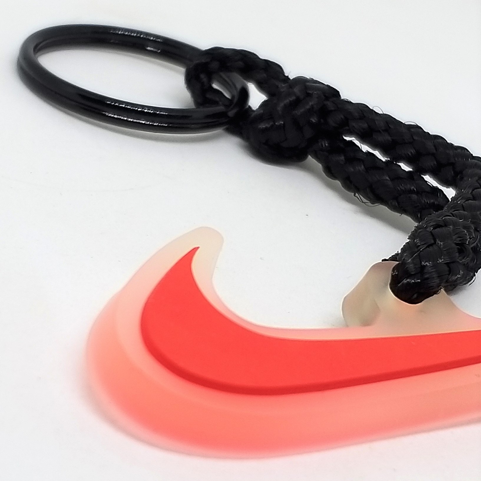 Nike Swoosh Rubber Bag Charm Keychain
