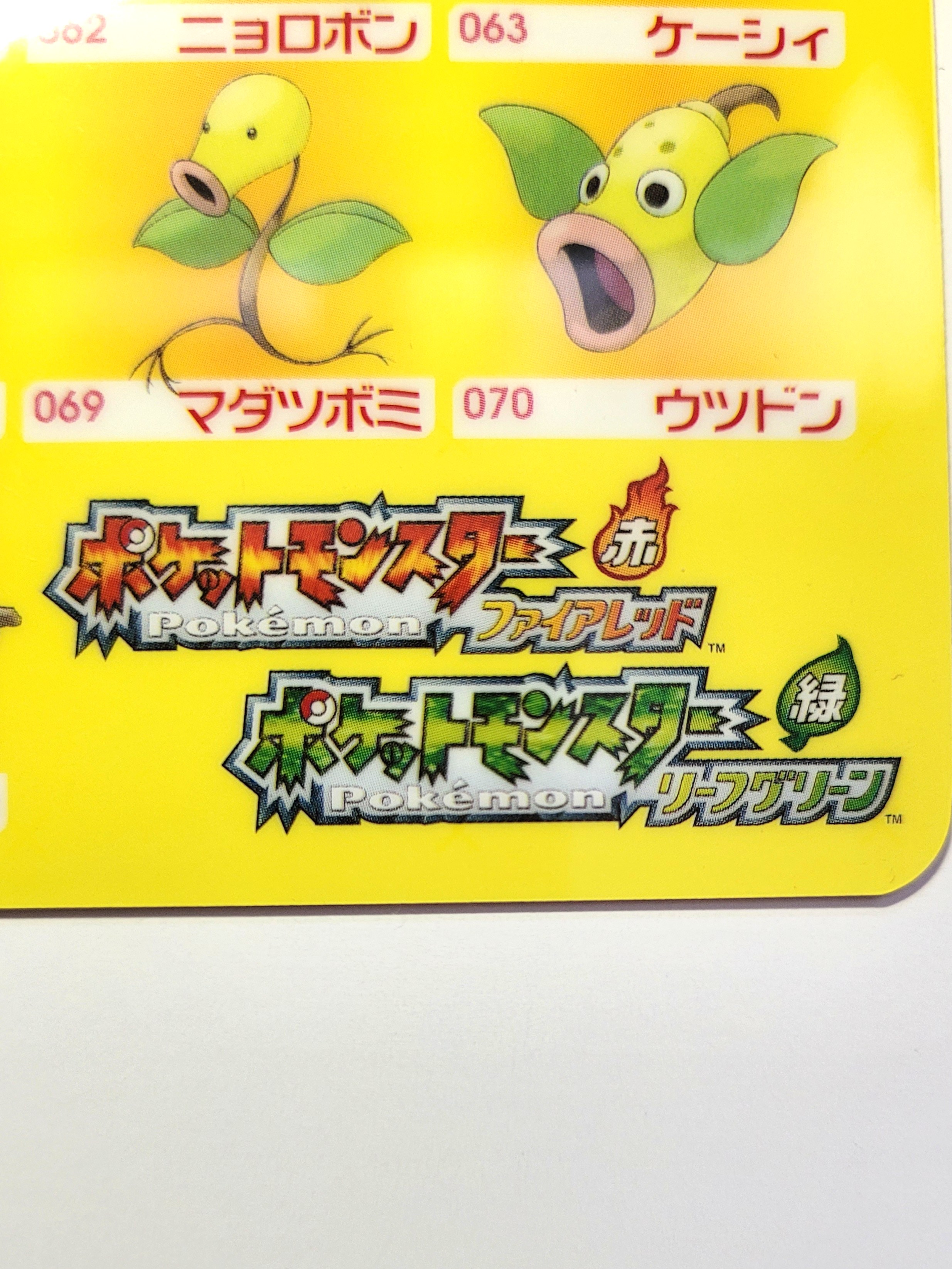 Pokemon FireRed & LeafGreen Double Sided Pencil Board Shitajiki - 2004 Famitsu Magazine Appendix