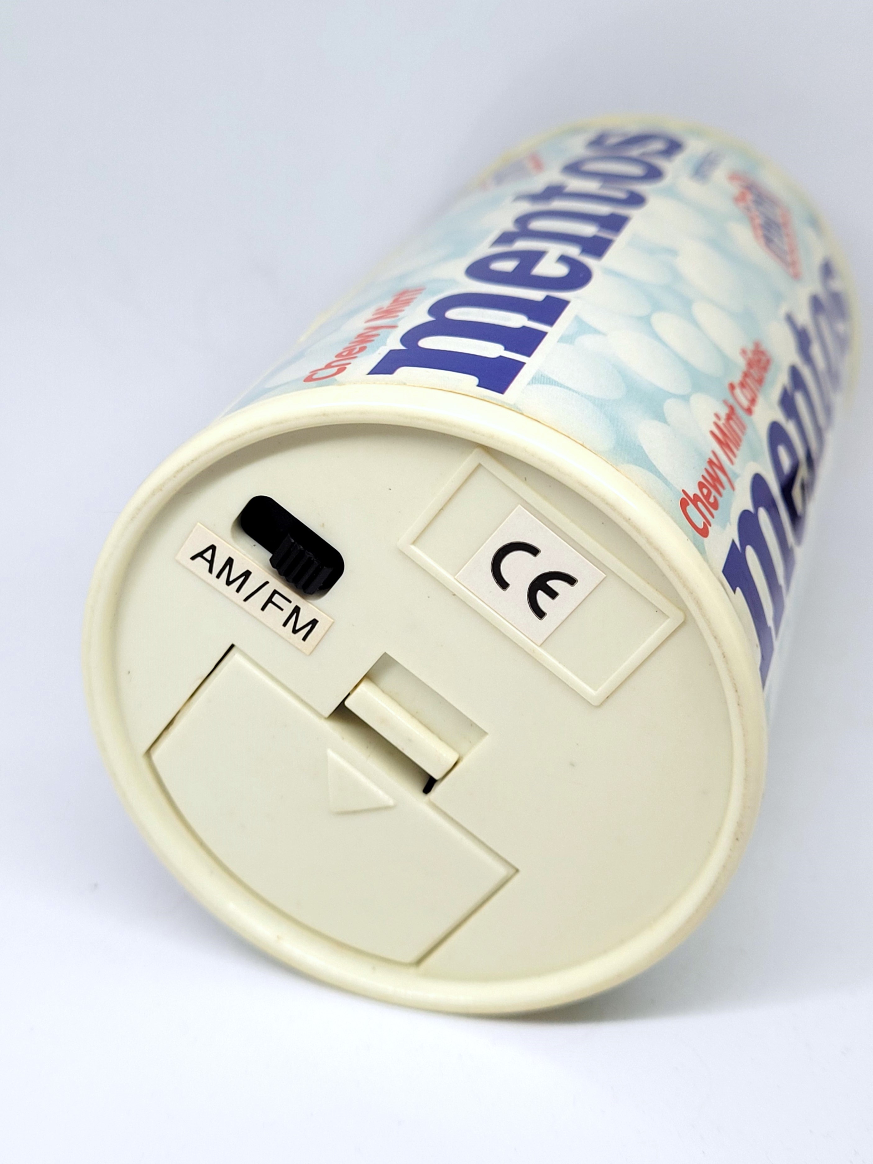 Mentos Can Shaped AM/FM Radio - Rare Vintage Tested & Working