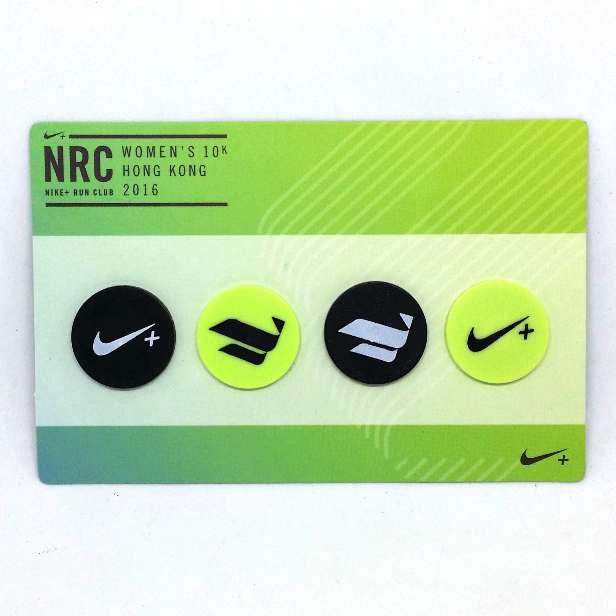 NIKE+ Run Club Number Bib Clips / Snap Buttons - 2016 NRC Women's 10K Hong Kong