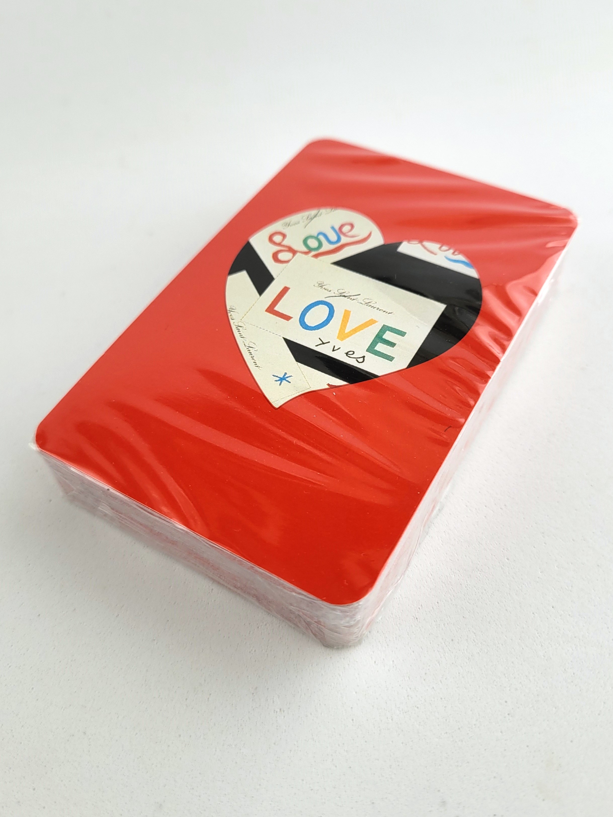 Yves Saint Laurent YSL "LOVE 1990" Playing Cards w/ Box - Rare Vintage Sealed