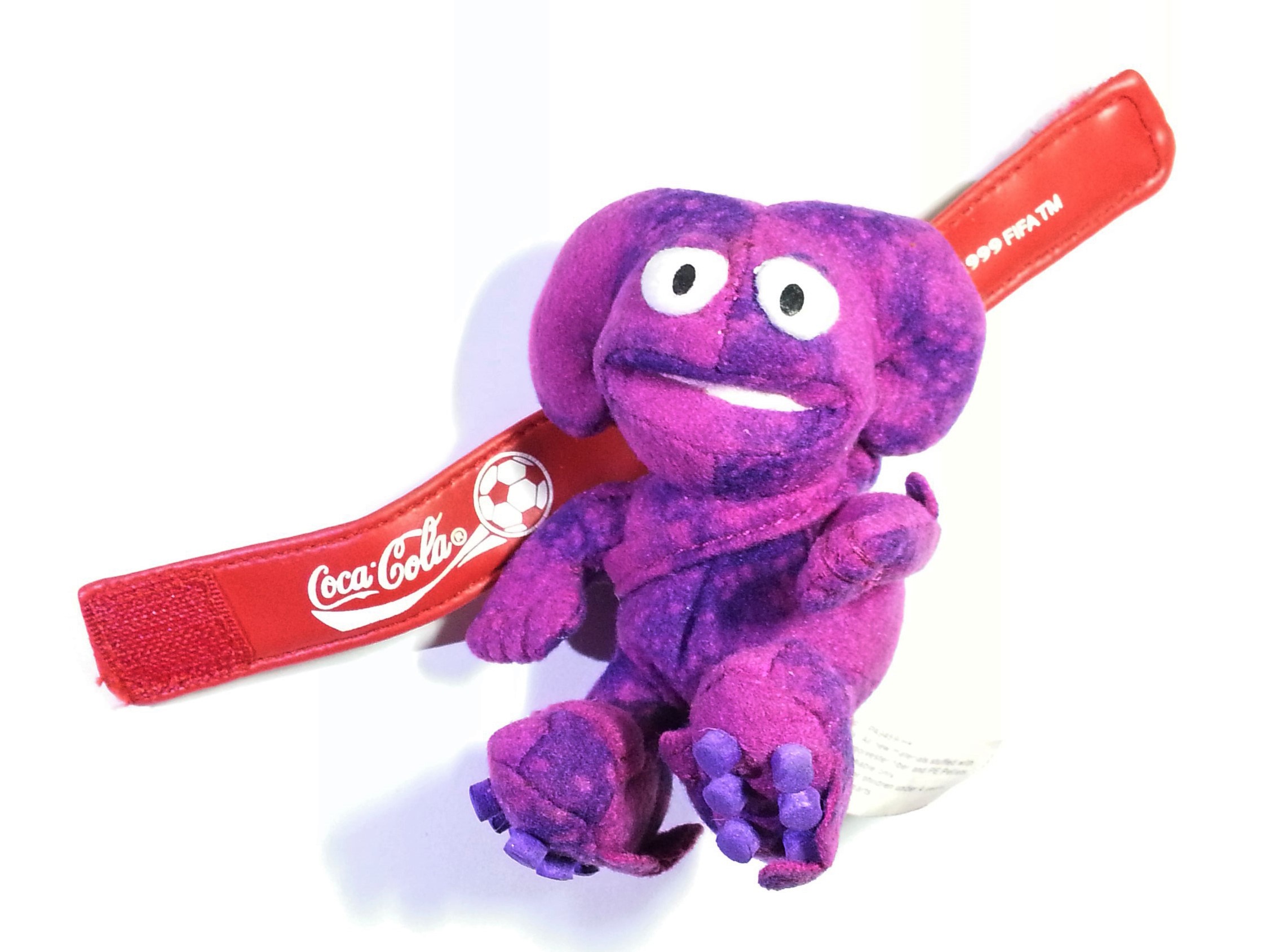 Coca Cola 2002 Fifa World Cup Korea Japan Mascot KAZ 3.5" Plush w/ Strap