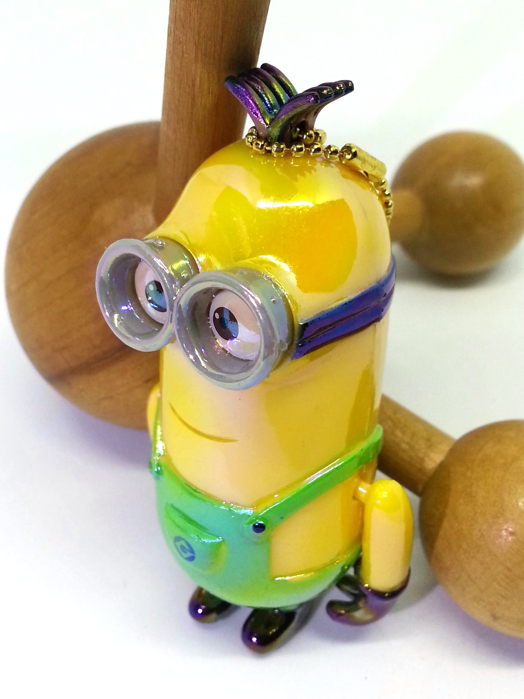 Despicable Me Minion TIM Iridescent Jointed Figure Charm Keychains - 2010 From Japan