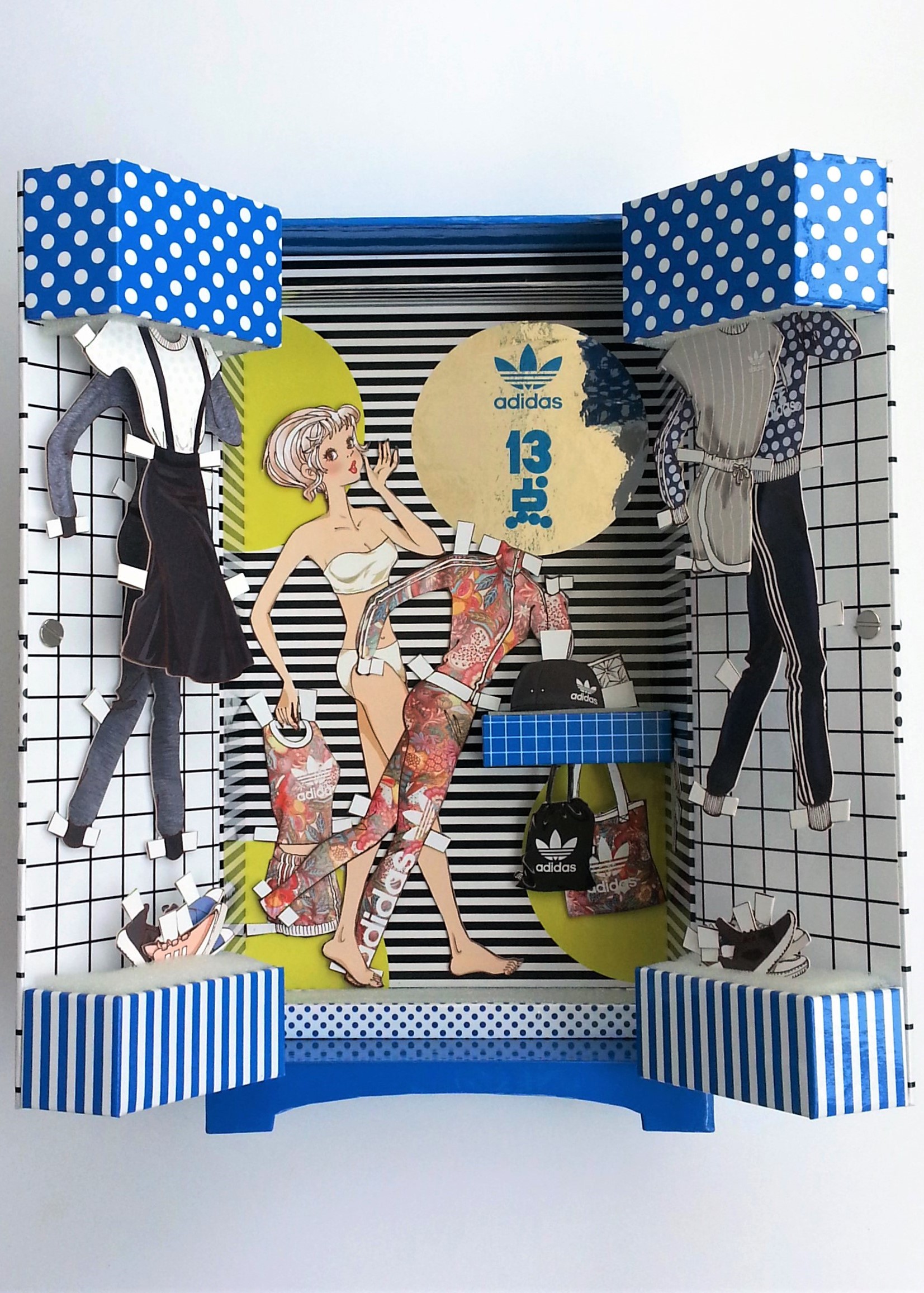 Adidas Originals x Miss 13 Dots Paper Doll Wardrobe - 2017 Hong Kong Exclusive