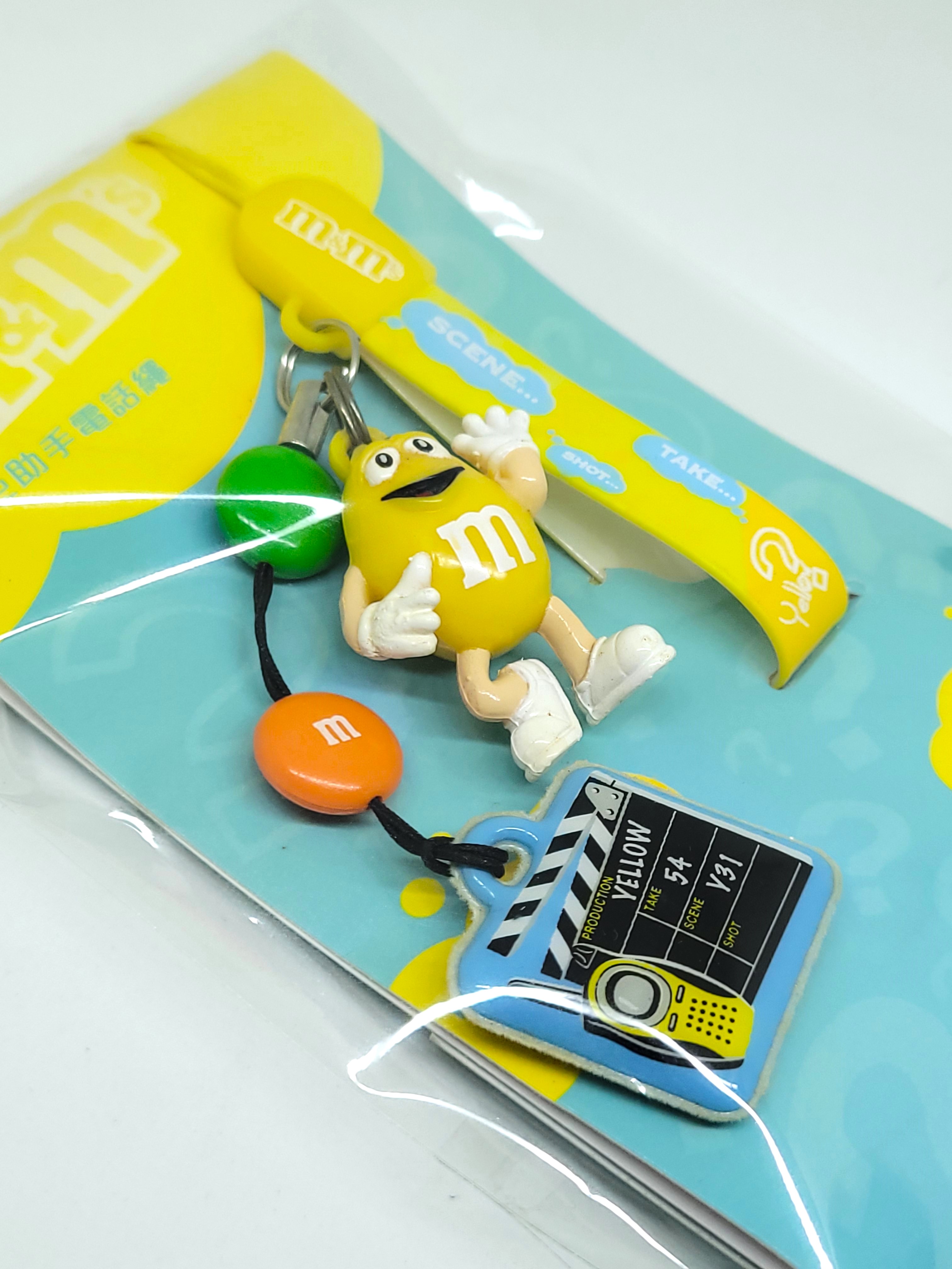 M&M's Phone Charm Strap w/ Screen Cleaner (Yellow Combo) - 2006 New Unused