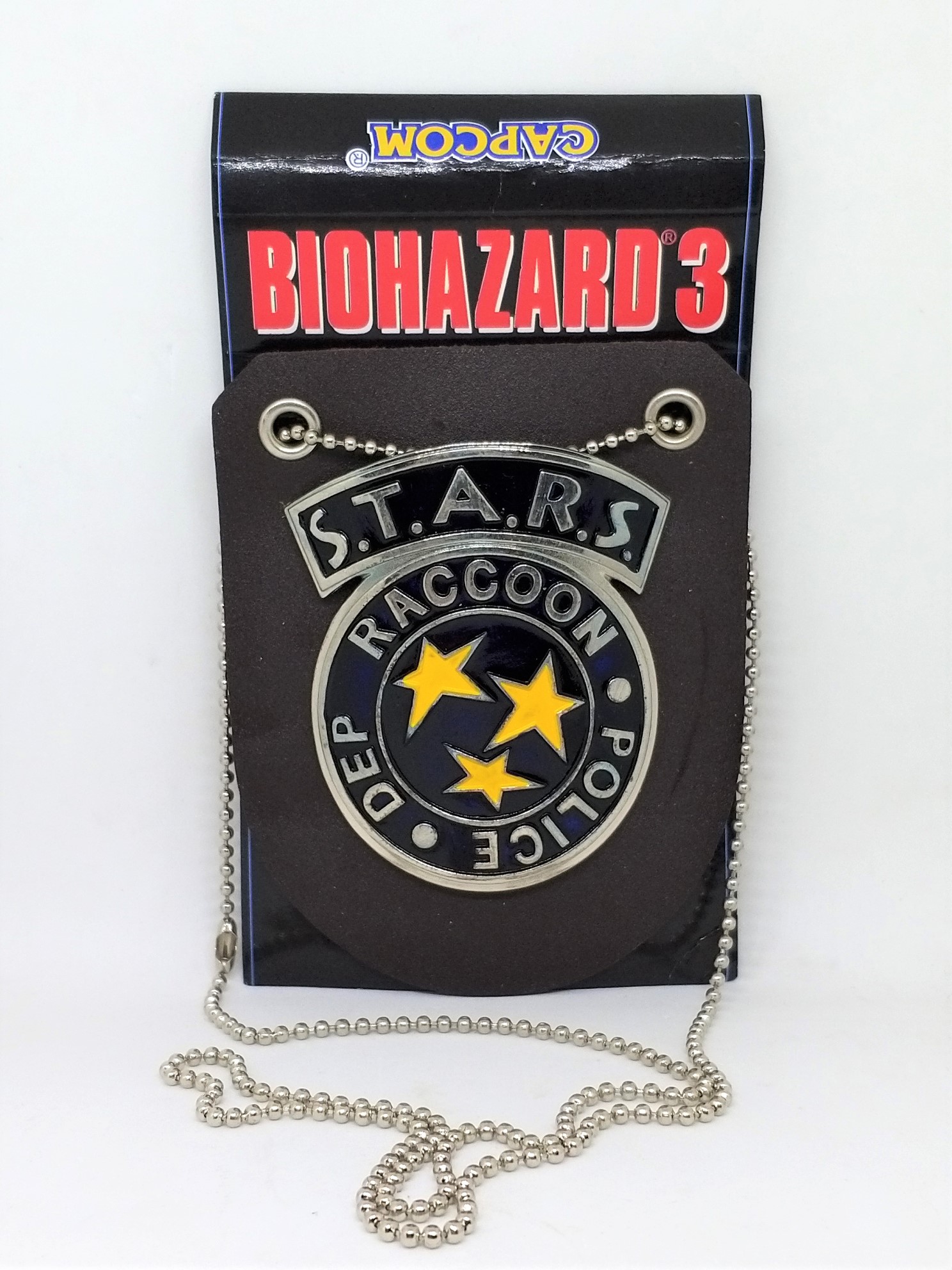 BIOHAZARD 3 S.T.A.R.S. RPD Police Metal Badge - 1998 Capcom Resident Evil Hong Kong Comics