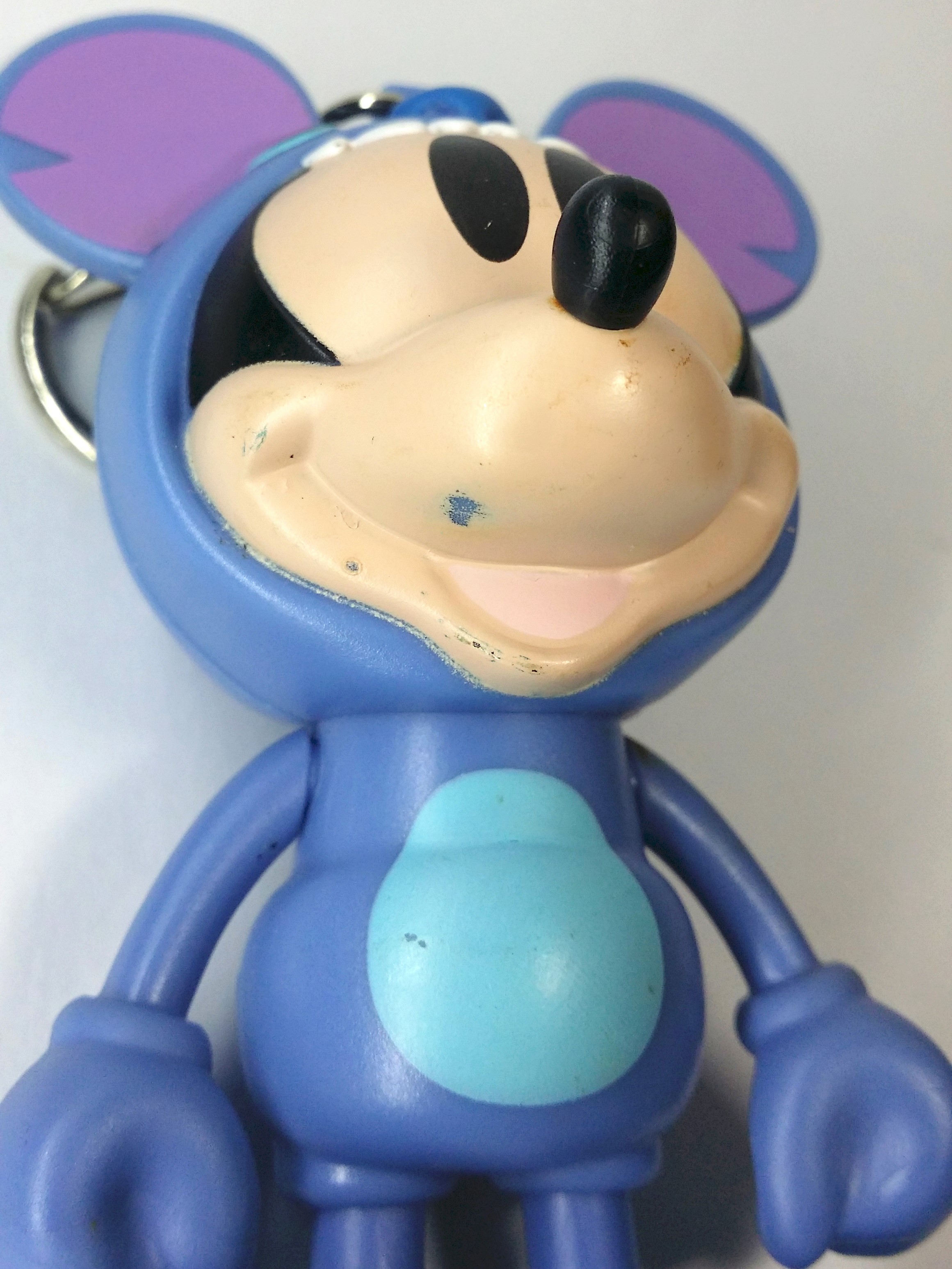 Disney 90th Anniversary Mickey Mouse Cosplaying Stitch Figure Bag Charm Keychain