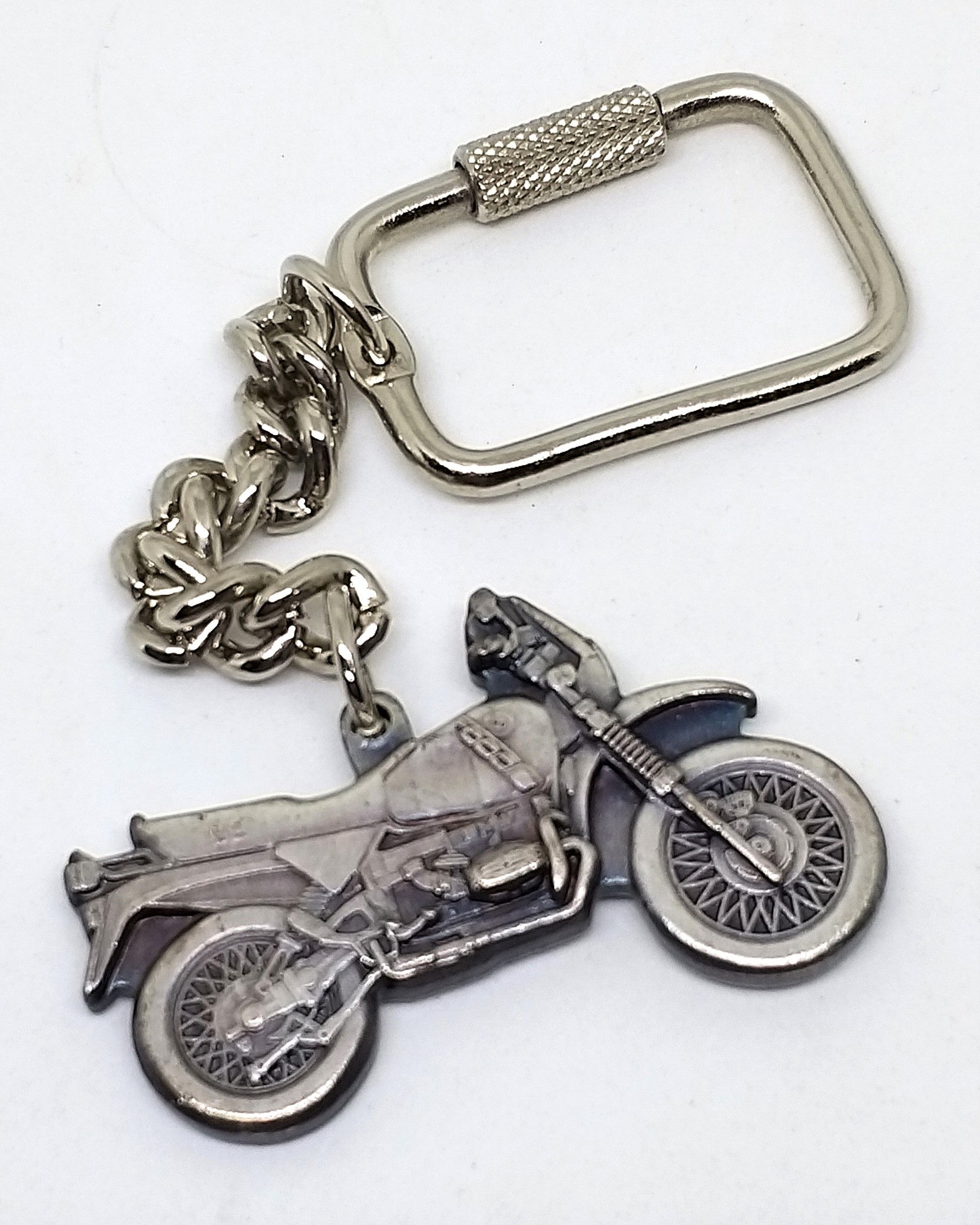 1988 BMW R100GS Motorcycle Metal Keychain Key Ring - Vintage & Rare