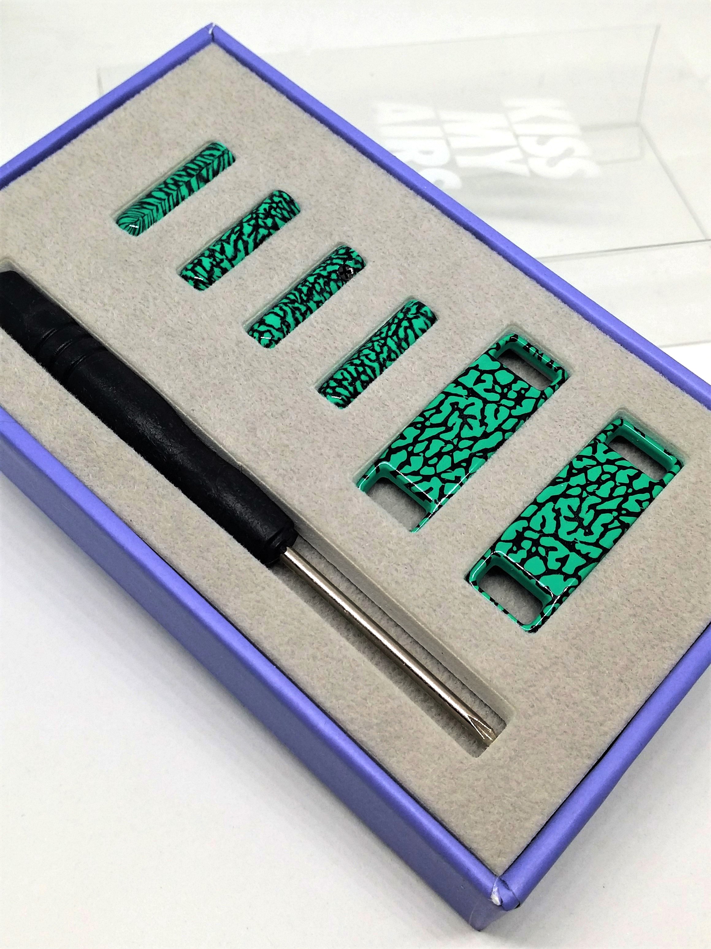 Nike KISS MY AIRS Shoelaces w/ Aglet & Dubrae Lace Lock Kit Set - 2017 Brand New