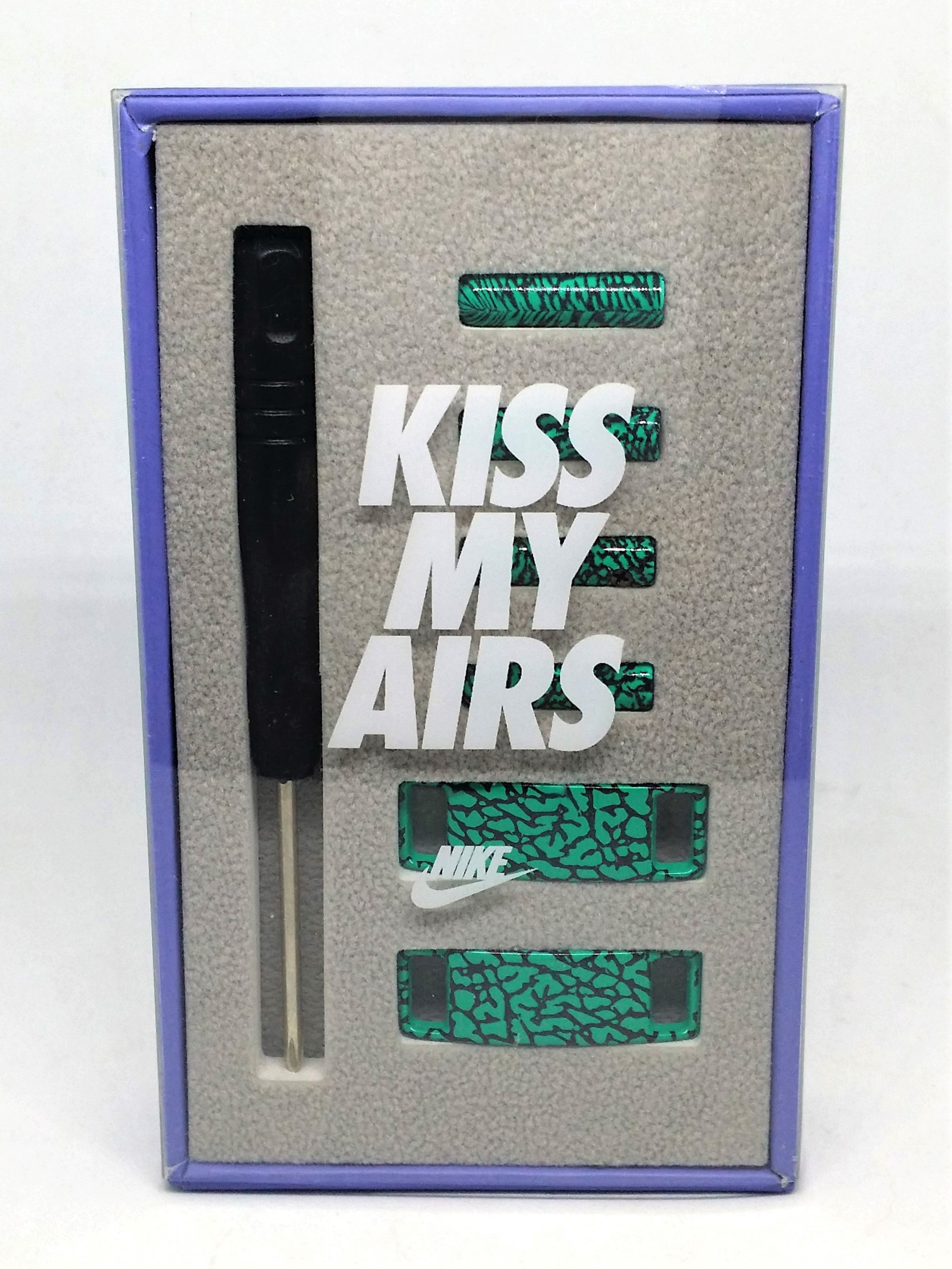 Nike KISS MY AIRS Shoelaces w/ Aglet & Dubrae Lace Lock Kit Set - 2017 Brand New