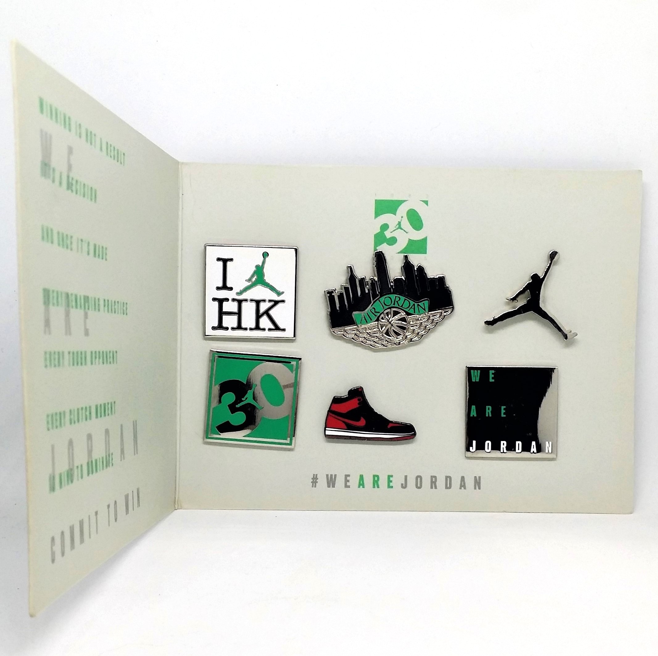 Nike Air Jordan 30th Anniversary Pin Badge Set Of 6 - 2015 Hong Kong Exclusive