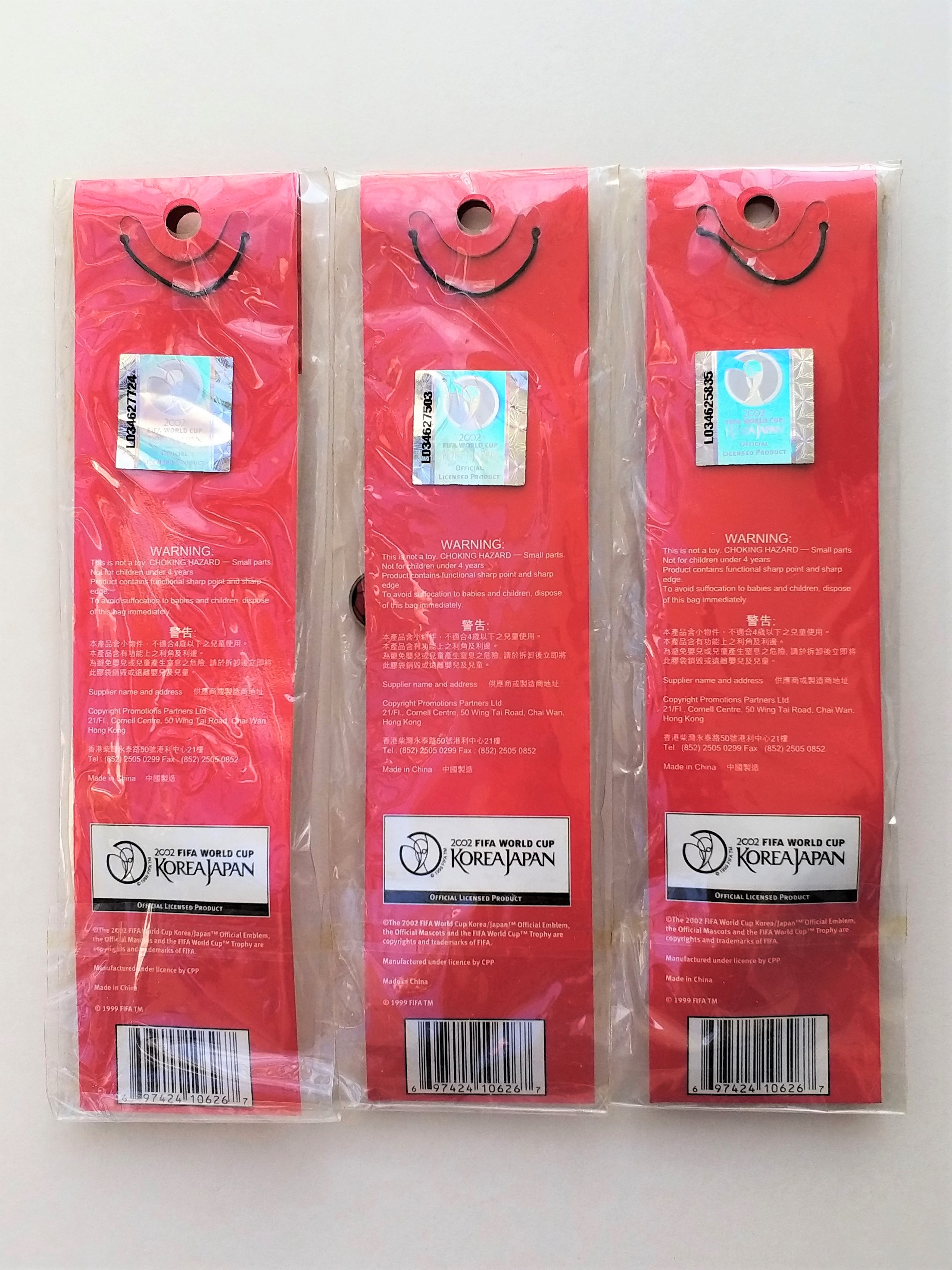 Coca Cola 2002 Fifa World Cup Mascots (KAZ / ATO / NIK) Figure Phone Charm Straps