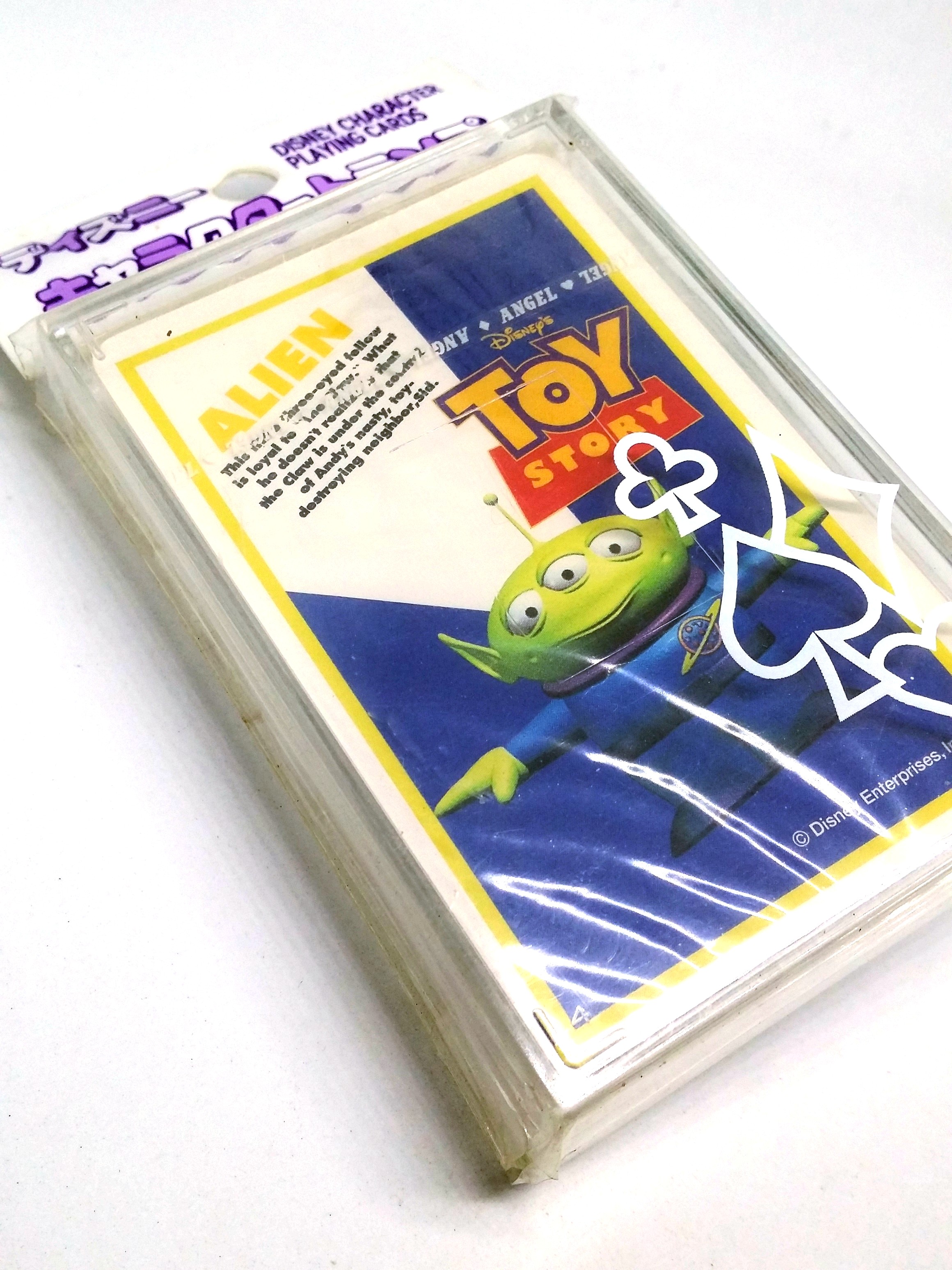 Disney Toy Story Alien Little Green Men Playing Cards - 1990s Angel Made In Japan
