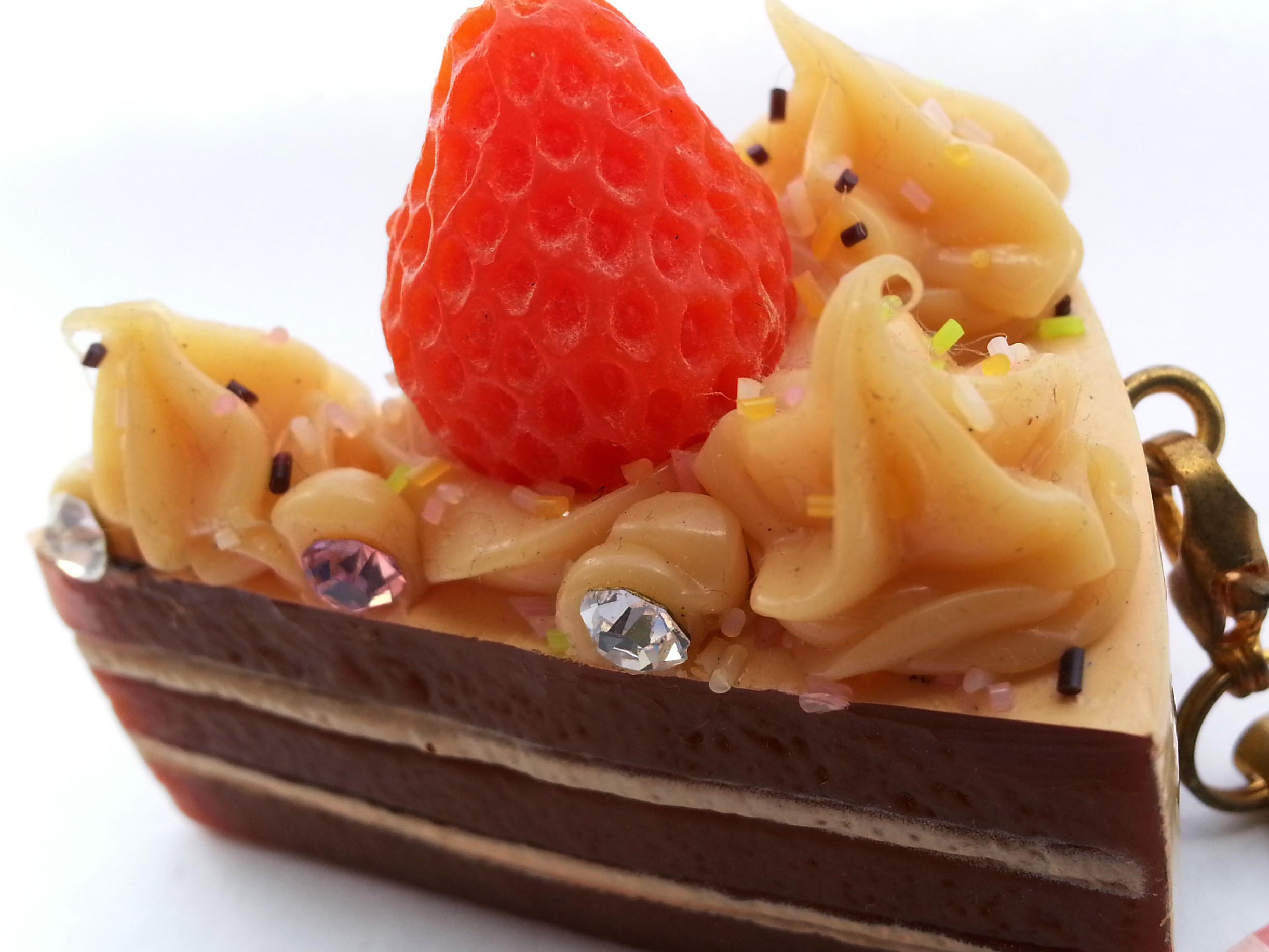 AMUSE Real Shortcake Strap Bag Charm / Keychain - 2000s Form Japan