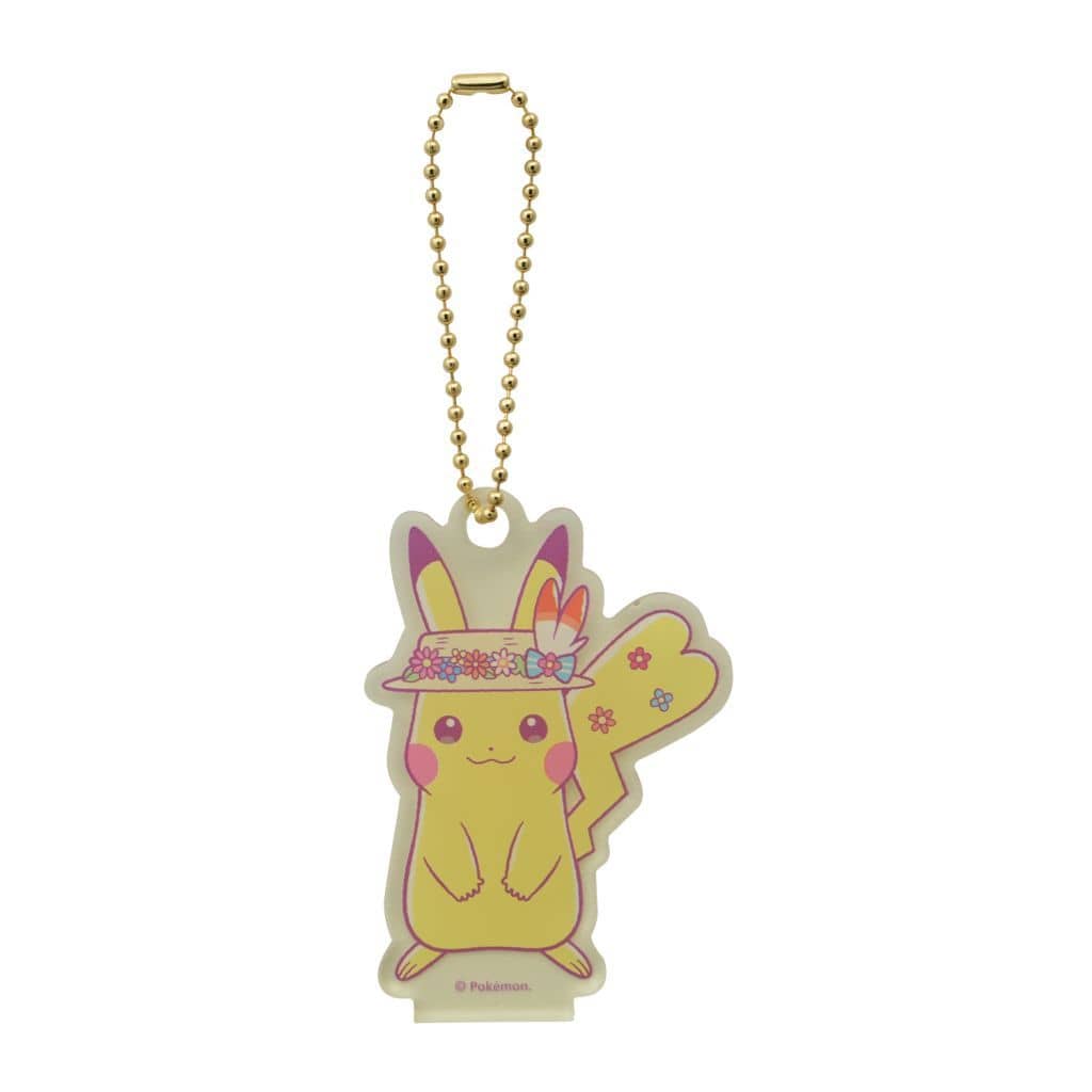 Pokemon Easter Pikachu Acrylic Charm Keychain w/ Stand - 2020 Pokemon Center