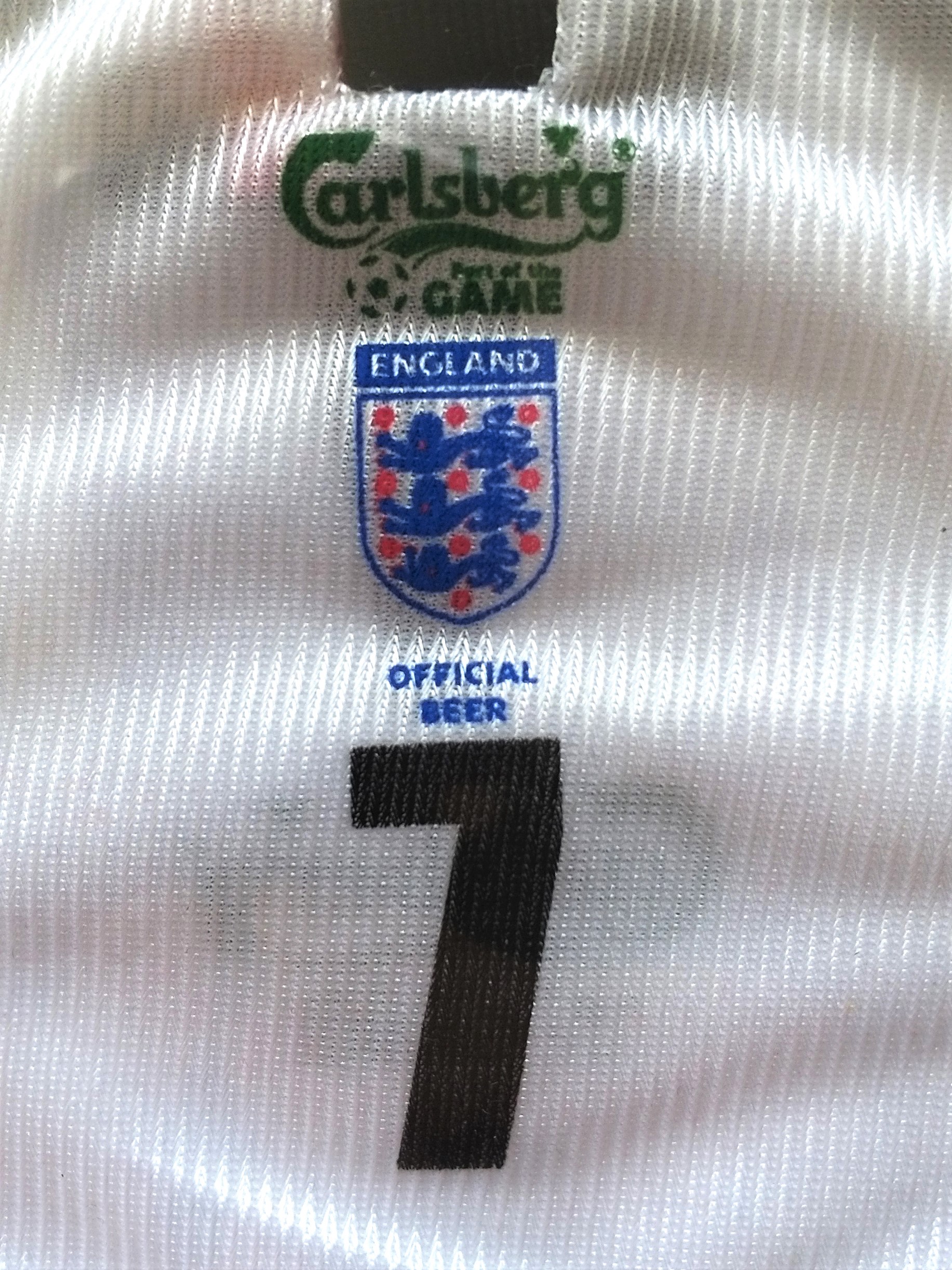 Carlsberg England National Team Retro Mini Jersey - New Unused