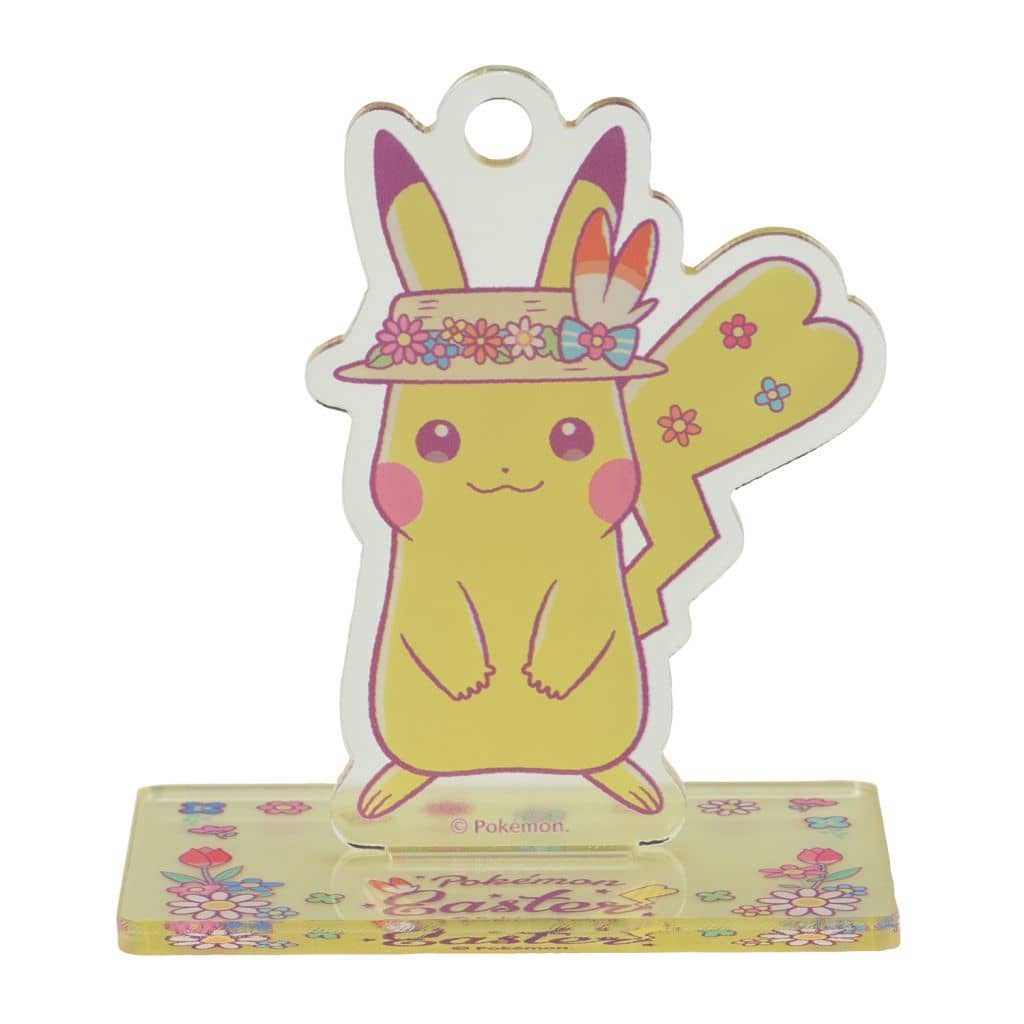 Pokemon Easter Pikachu Acrylic Charm Keychain w/ Stand - 2020 Pokemon Center