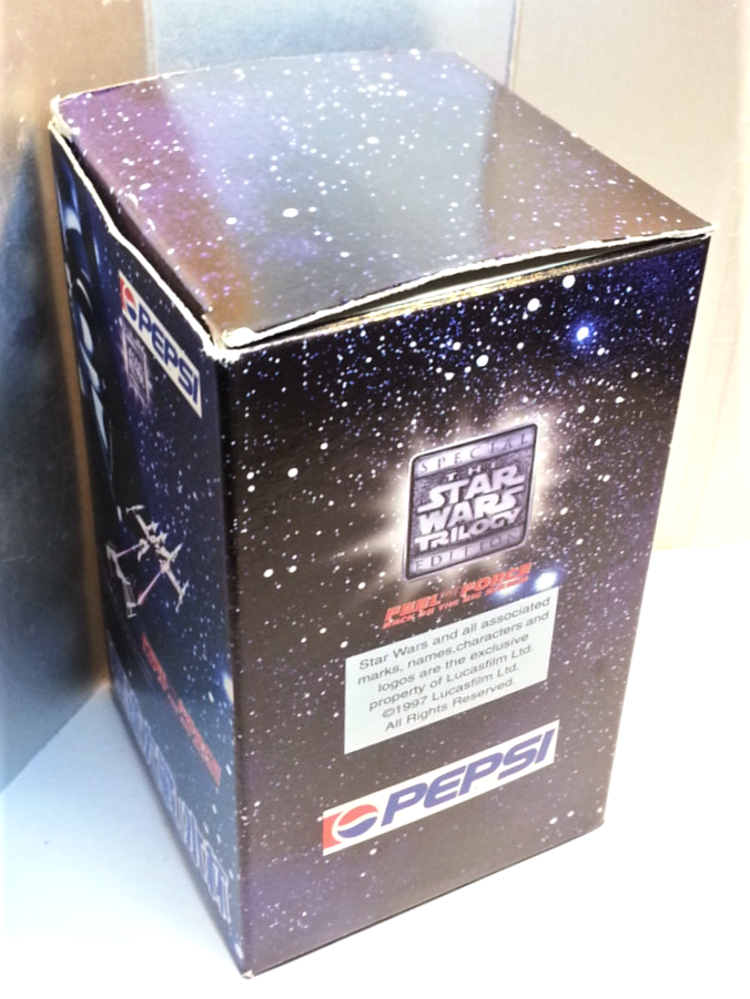 PEPSI x Star Wars Trilogy Special Edition (Darth Vader) Drinking Glass Tumble - 1997 Unused NFS