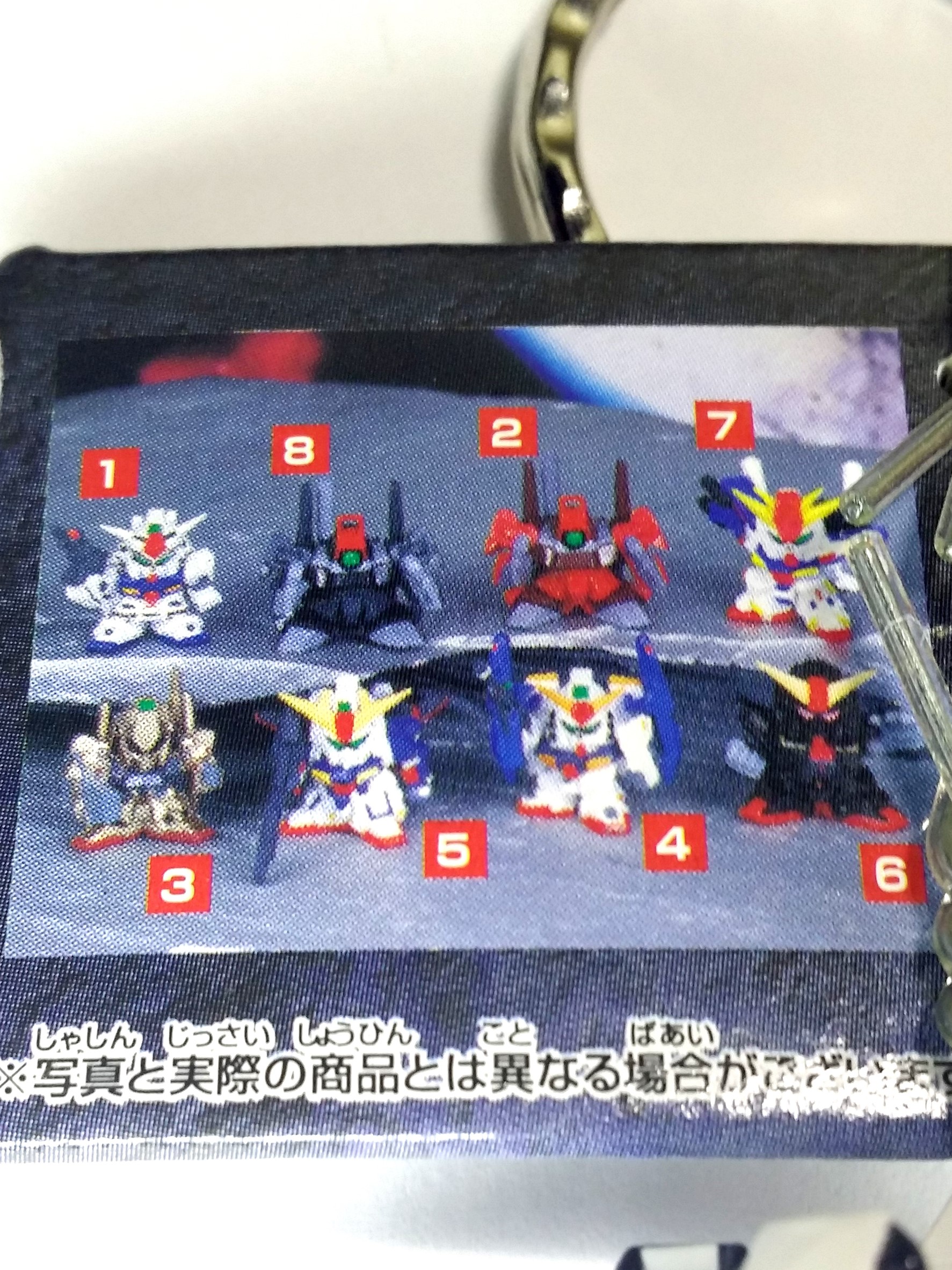 Mobile Suit Z Gundam Figure Keychain #5 ZETA - 2000 Banpresto Japanese Anime