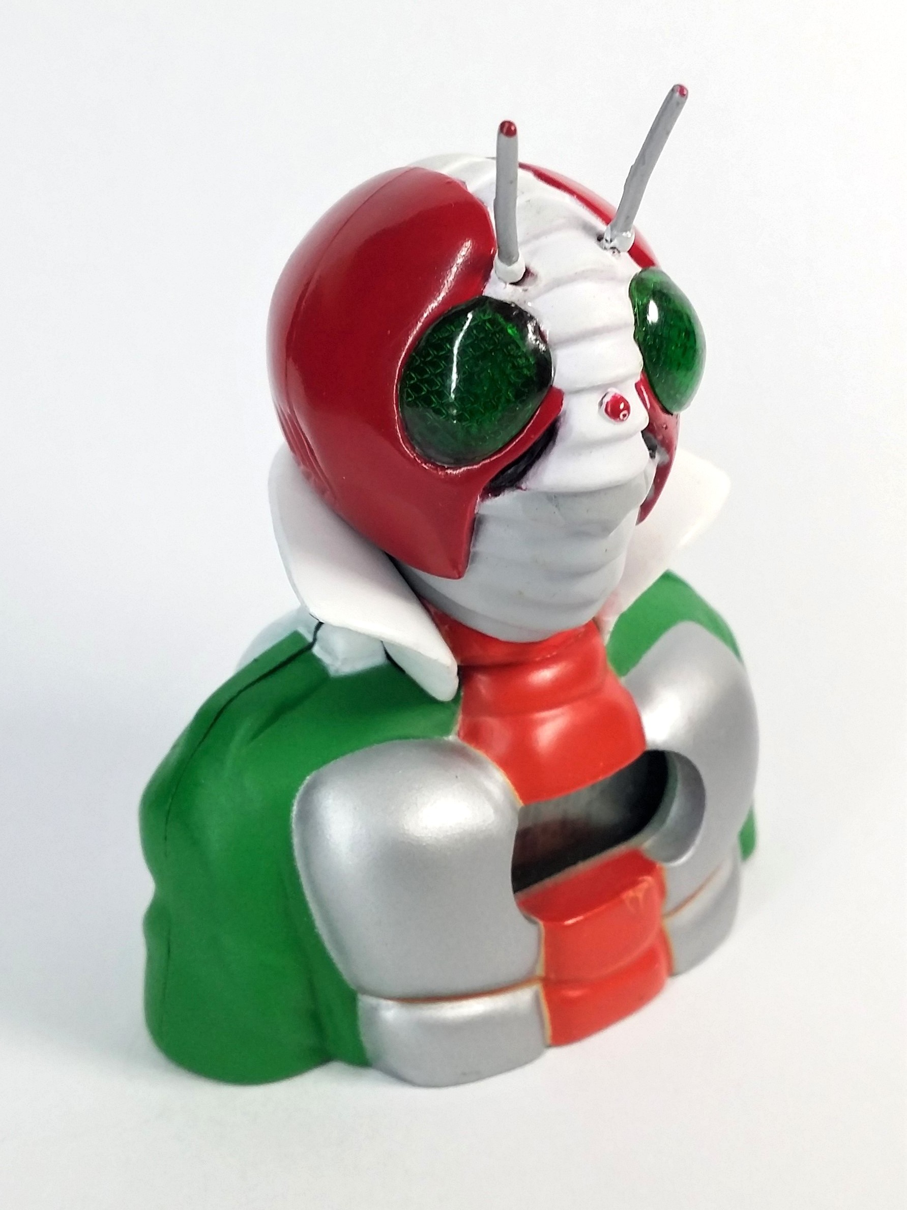 Kamen Rider V3 Bust Mini Digital Clock - 2002 TOEI Japanese Anime Masked Rider